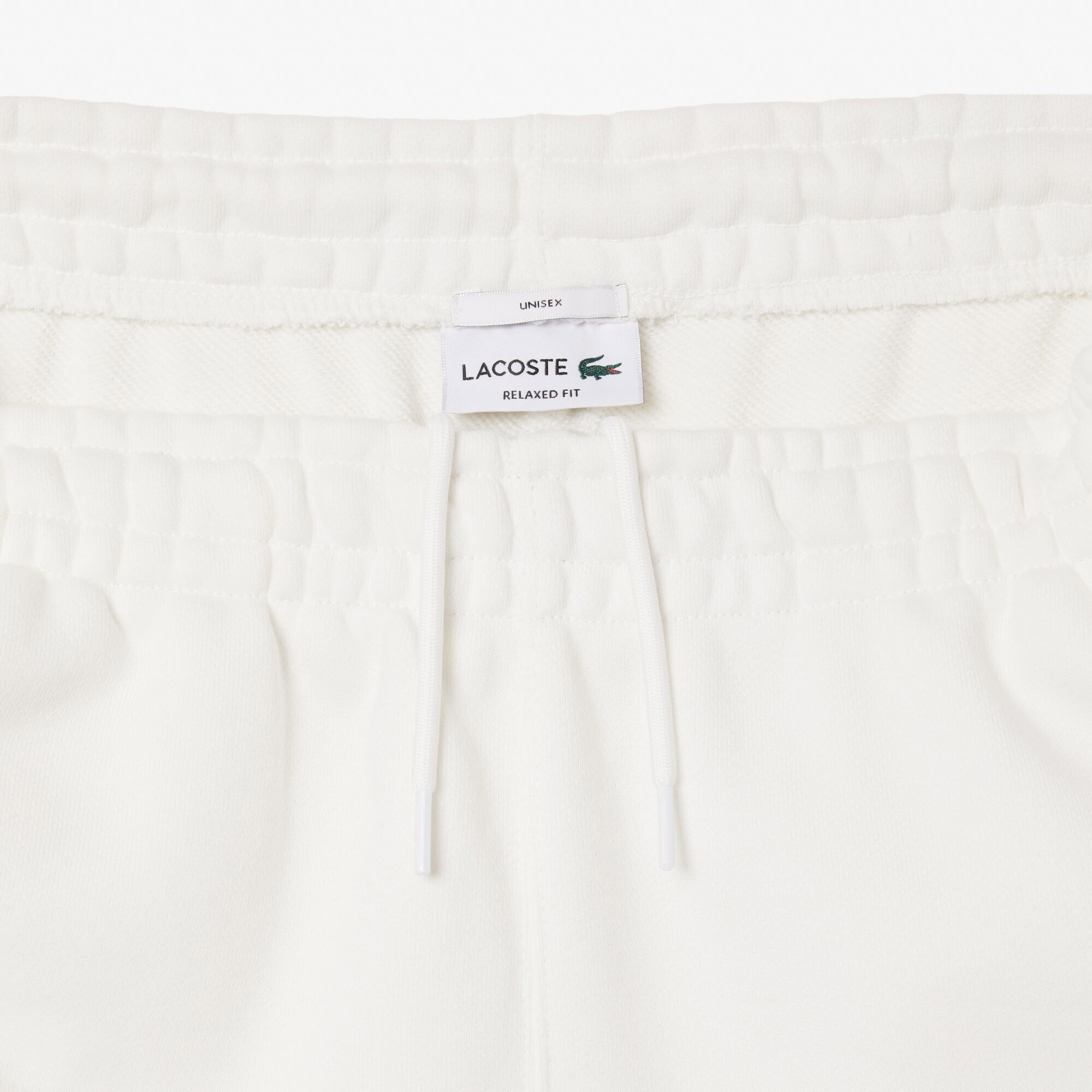 Lacoste Unisex Relaxed Fit Organik Pamuk Beyaz Eşofman Altı