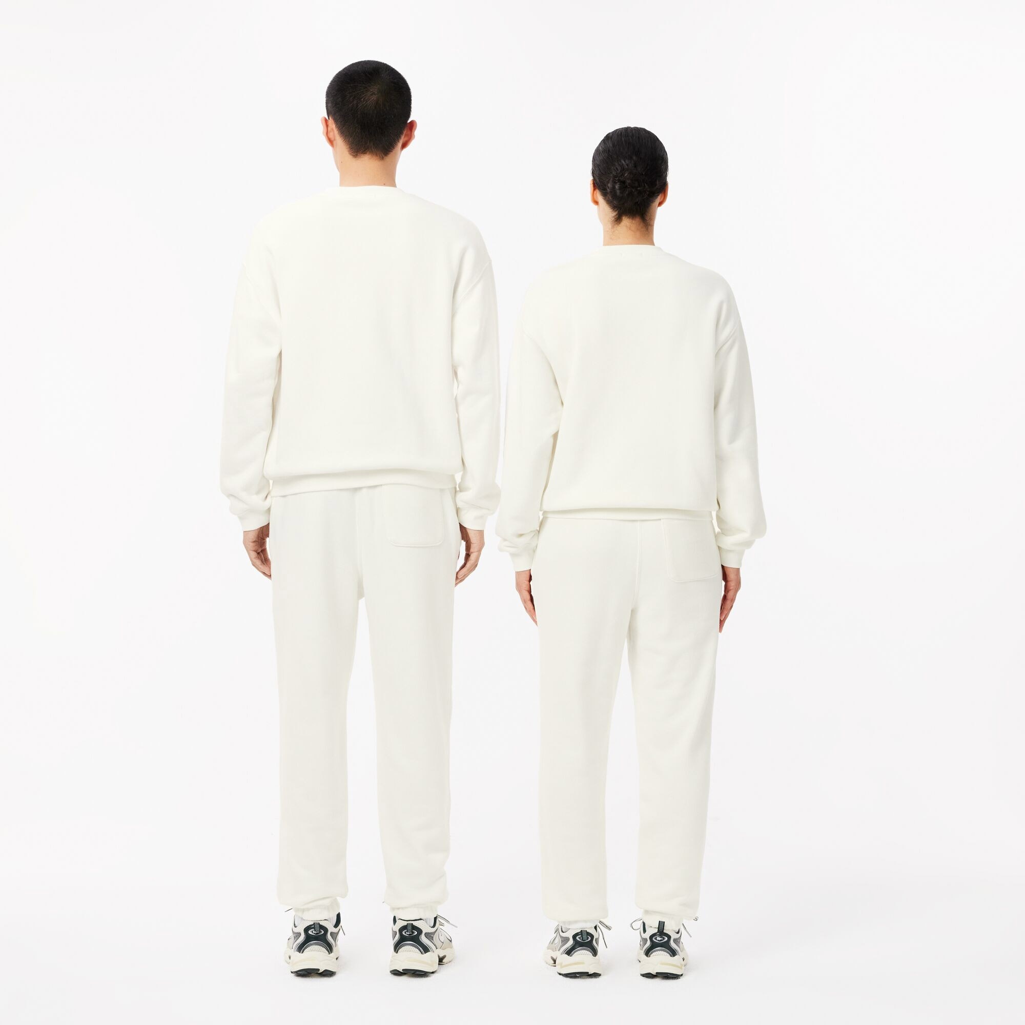 Lacoste Unisex Relaxed Fit Organik Pamuk Beyaz Eşofman Altı
