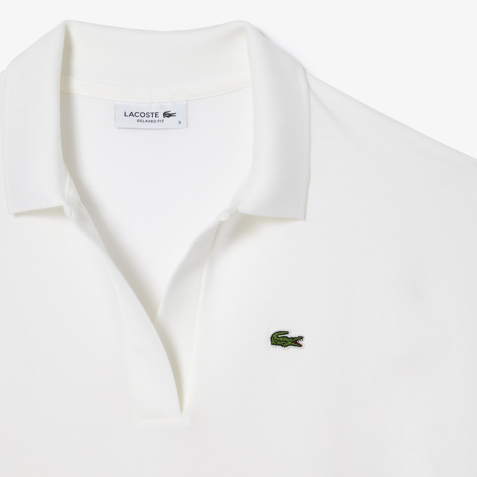 Lacoste Kadın Relaxed Fit Beyaz Polo