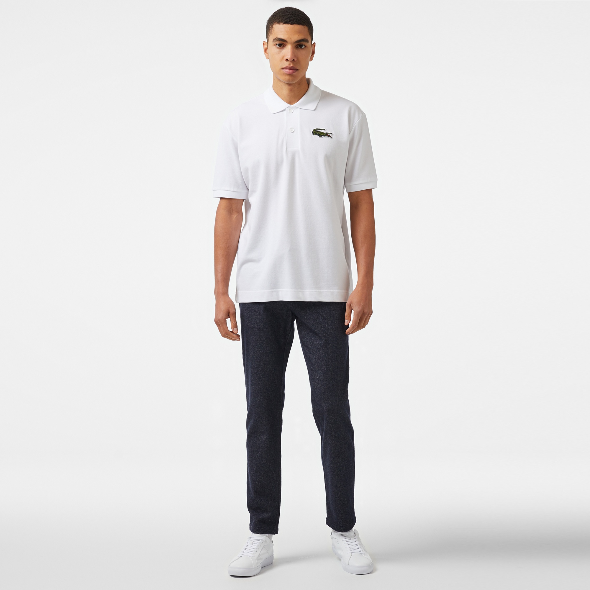 Lacoste Erkek Tapered Fit Chino Lacivert Pantolon