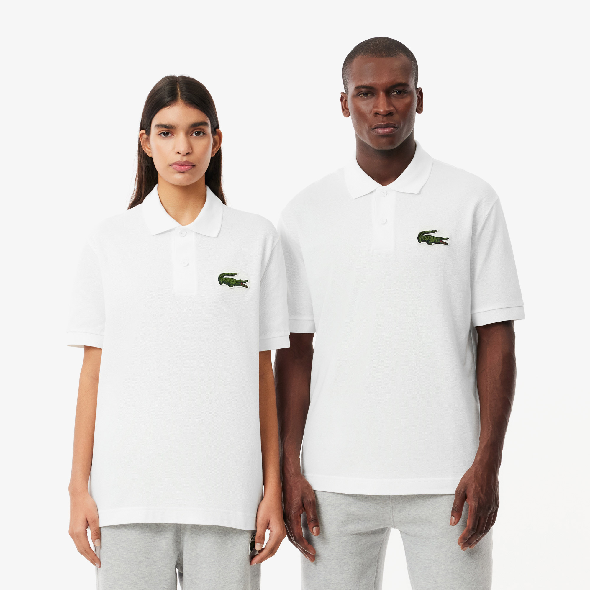 Unisex Loose Fit Beyaz Polo PH3922-001 | Lacoste