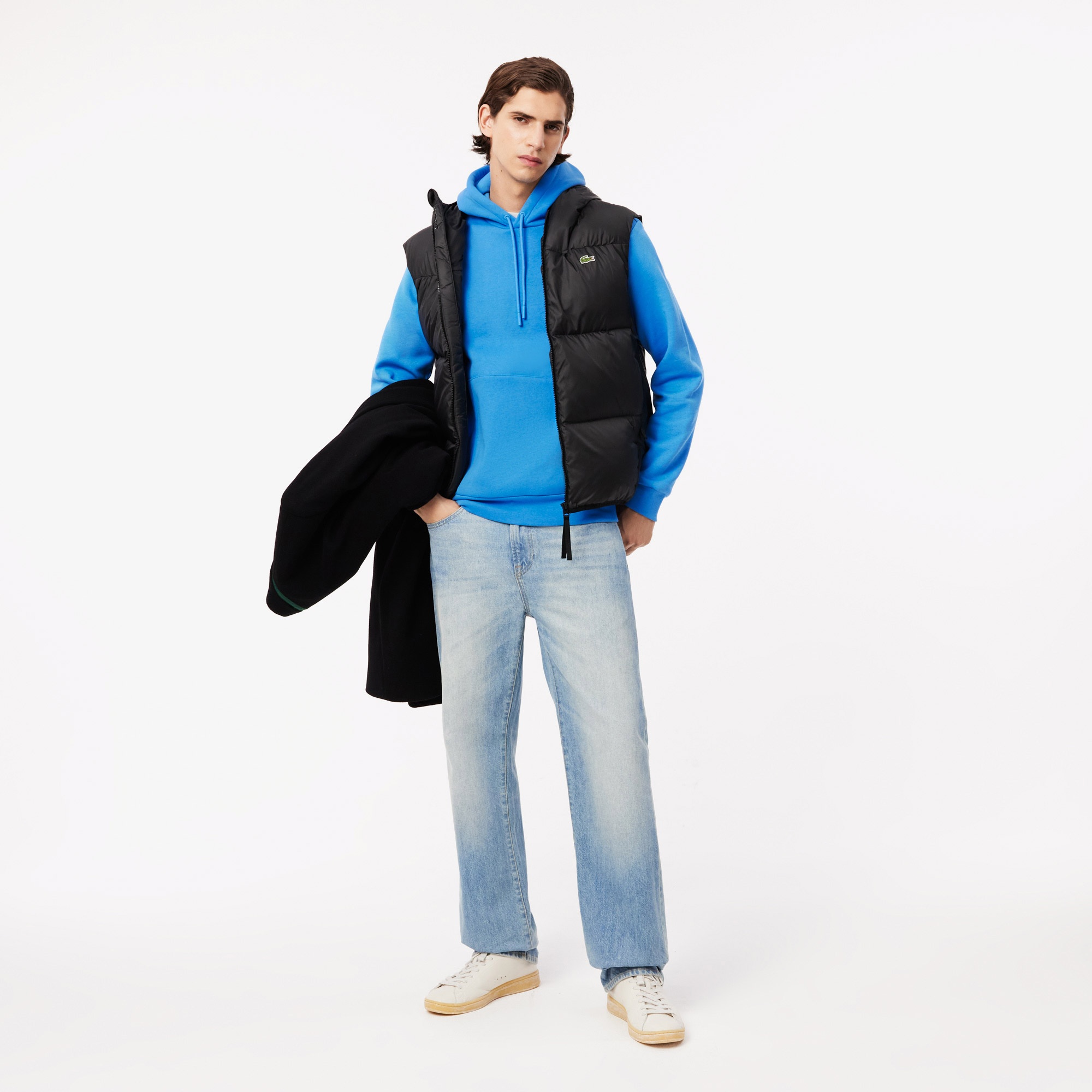 Lacoste Erkek Classic Fit Kapüşonlu Mavi Sweatshirt