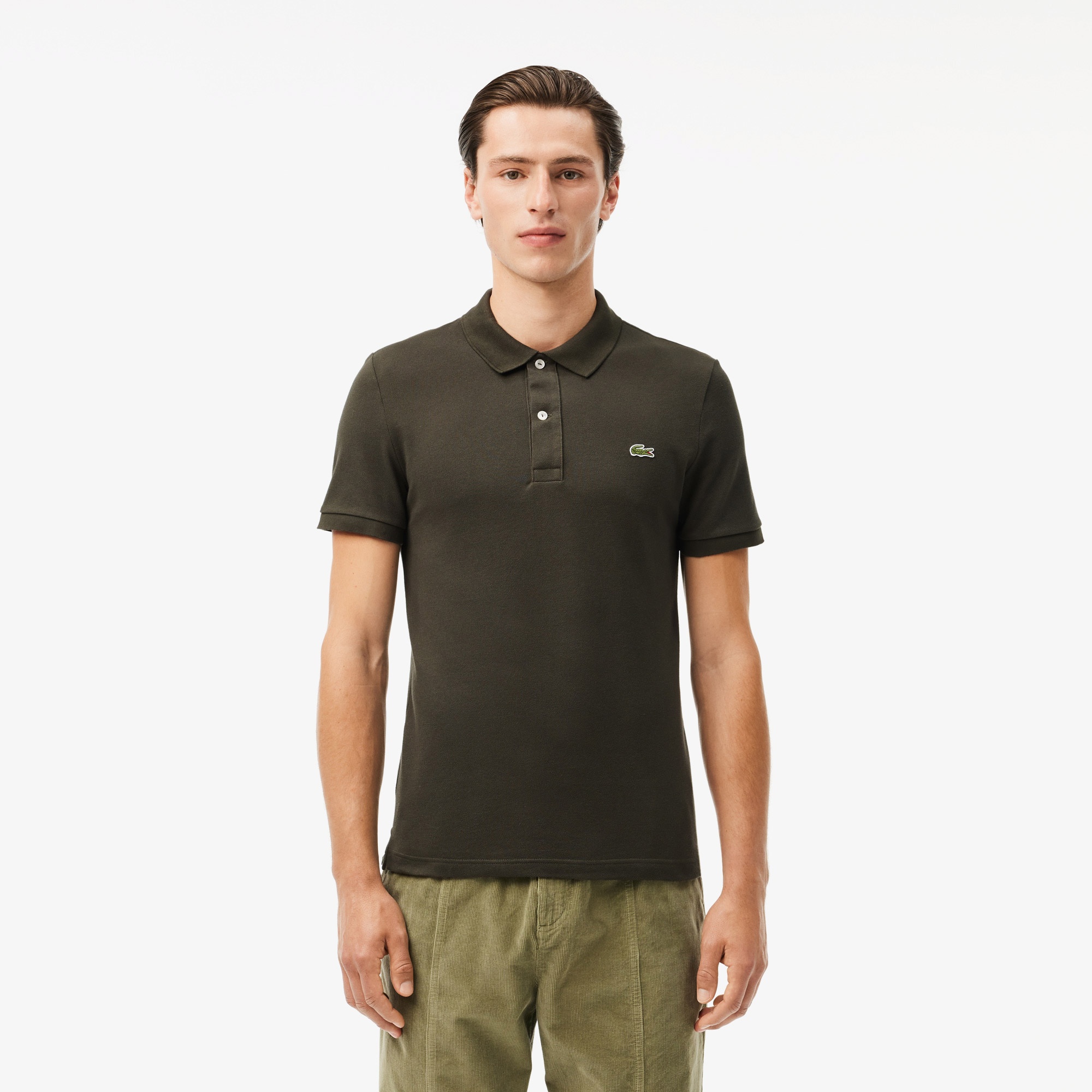 Lacoste L.12.12 Erkek Slim Fit Haki Polo