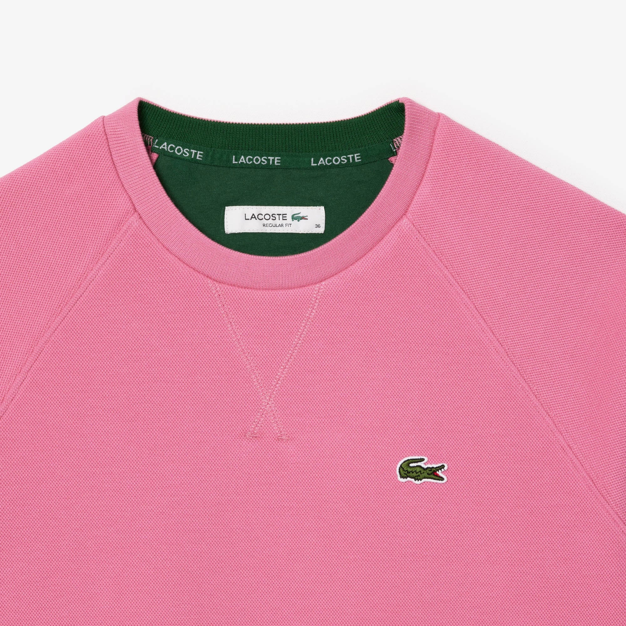 Lacoste Kadın Regular Fit Bisiklet Yaka Pembe Sweatshirt