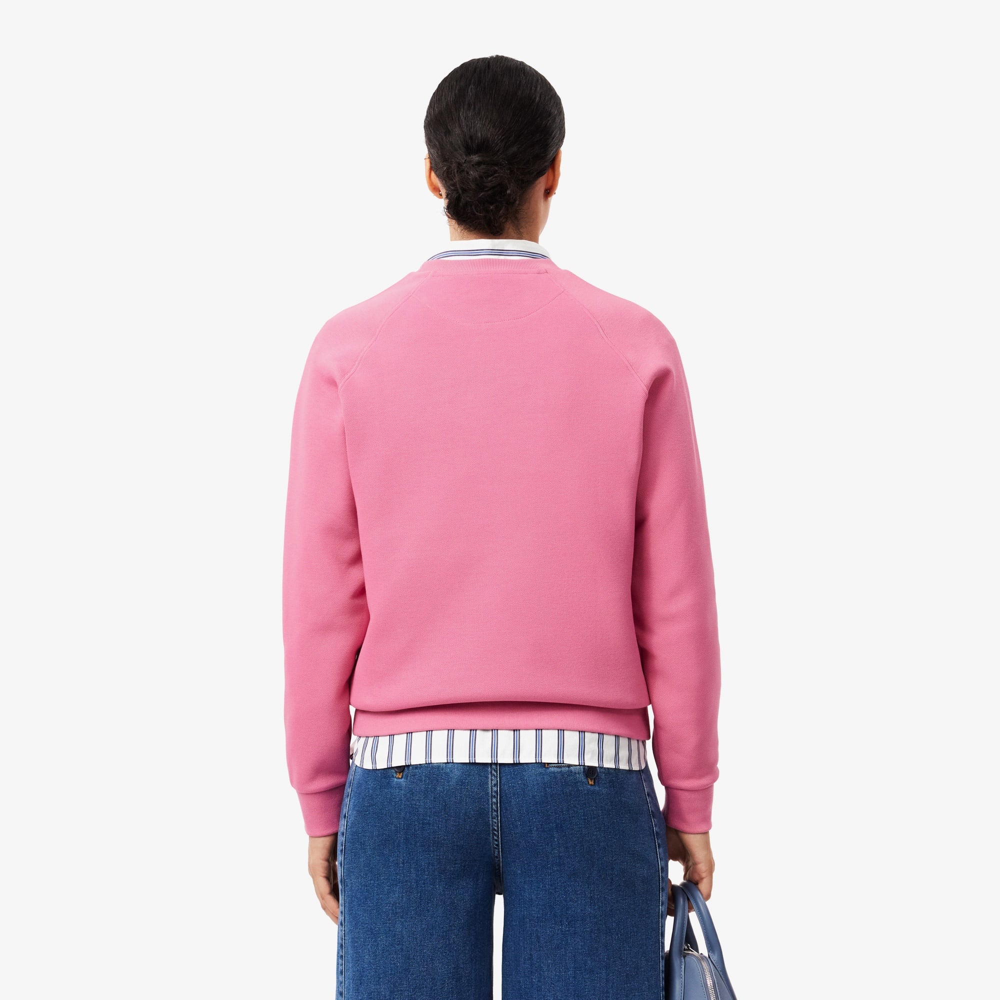 Lacoste Kadın Regular Fit Bisiklet Yaka Pembe Sweatshirt