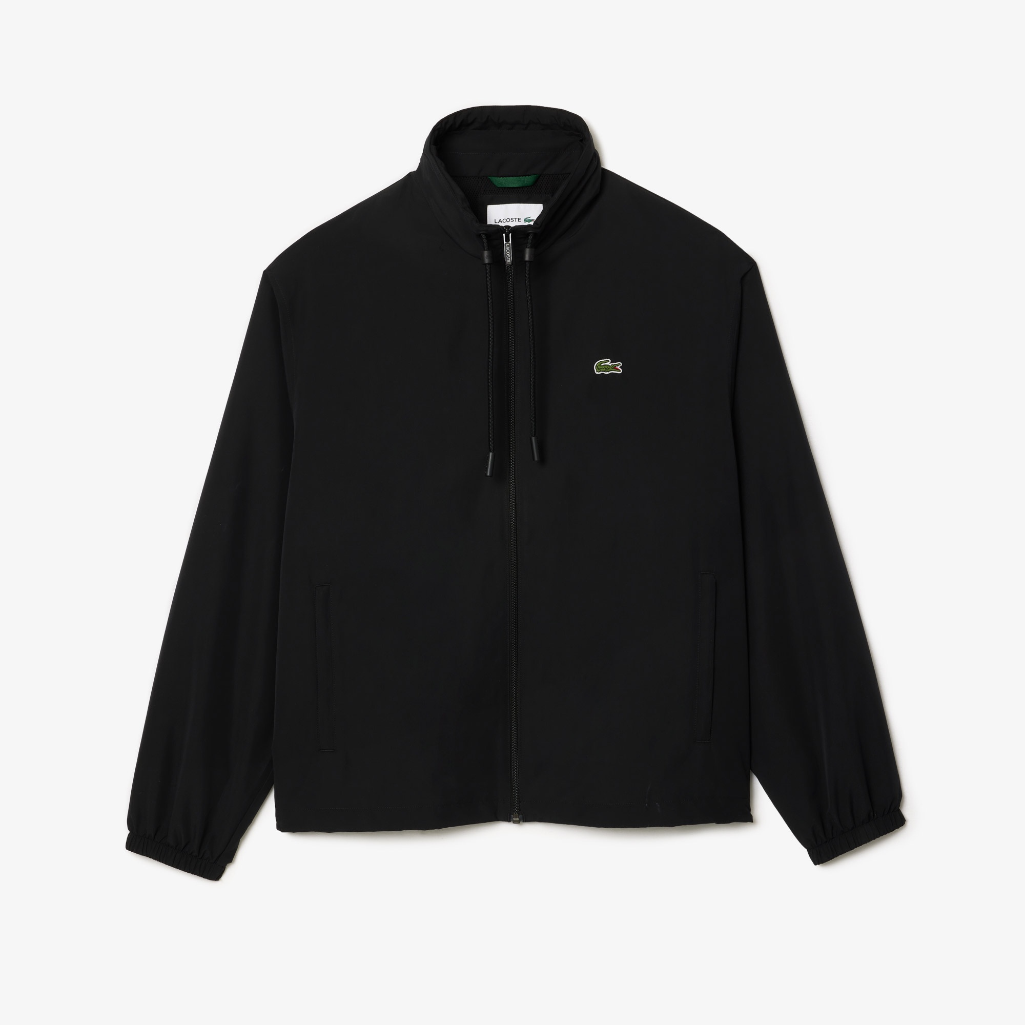 Lacoste Erkek Regular Fit Kapüşonlu Siyah Yağmurluk