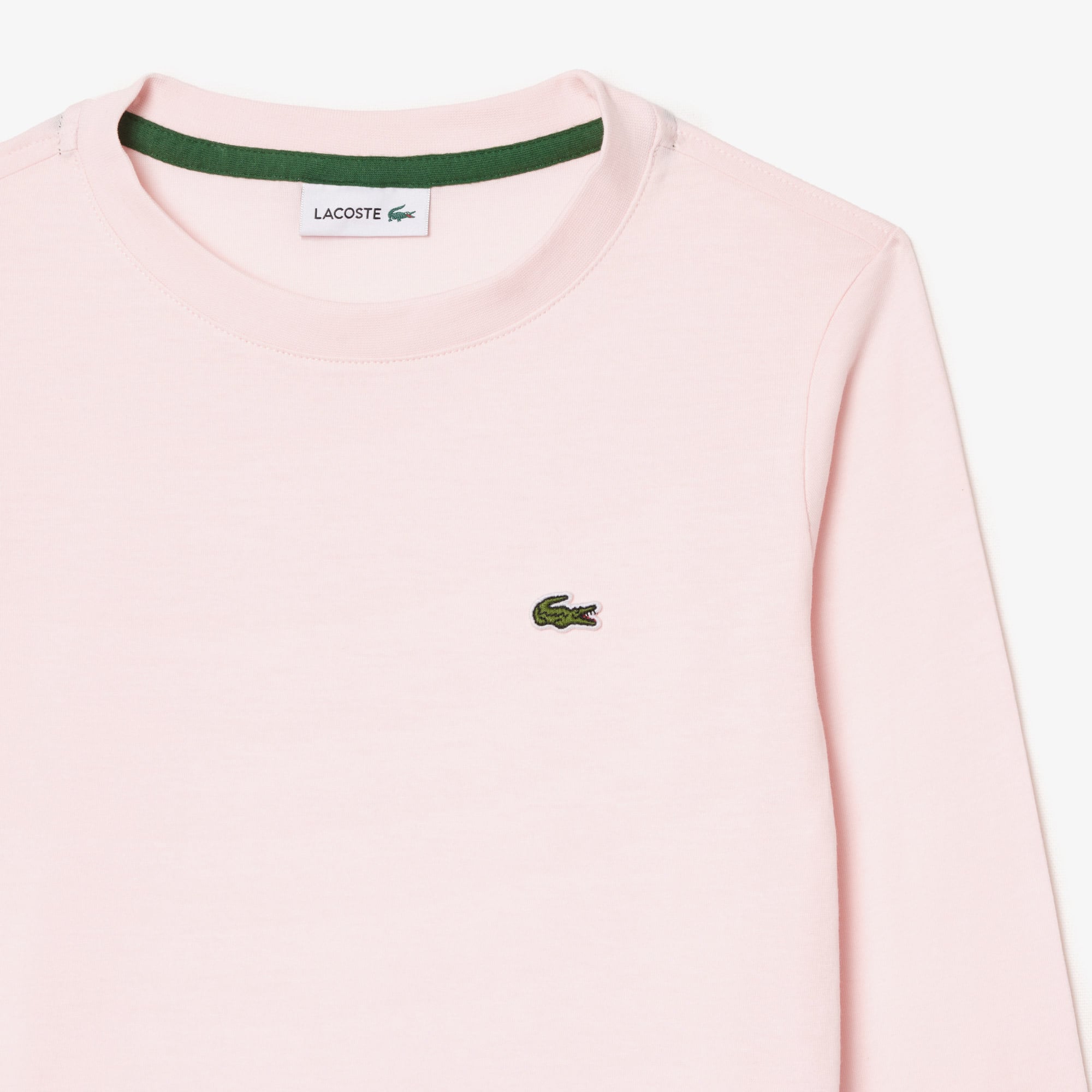 Lacoste Çocuk Uzun Kollu Bisiklet Yaka Açık Pembe T-Shirt görsel 5