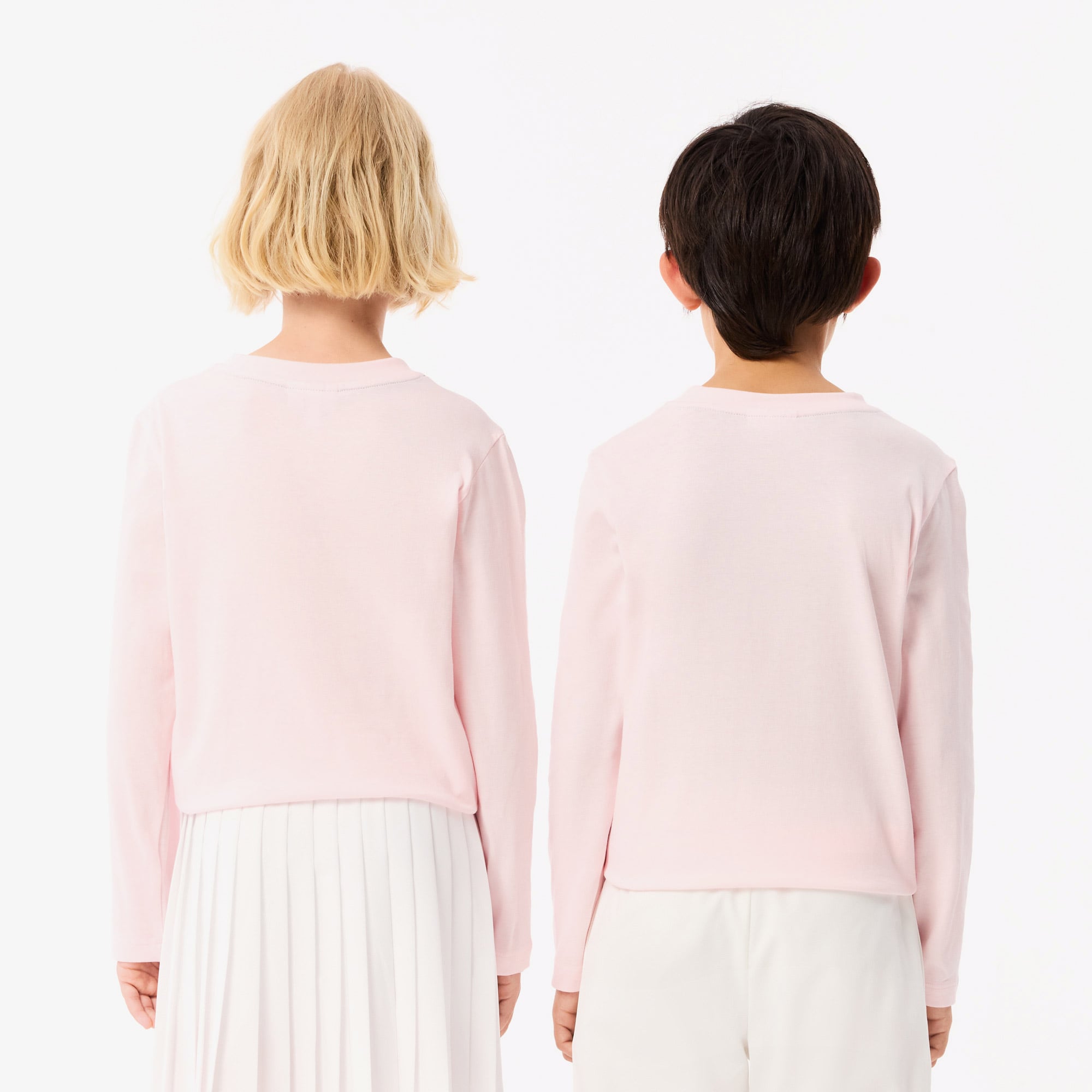 Lacoste Çocuk Uzun Kollu Bisiklet Yaka Açık Pembe T-Shirt görsel 3