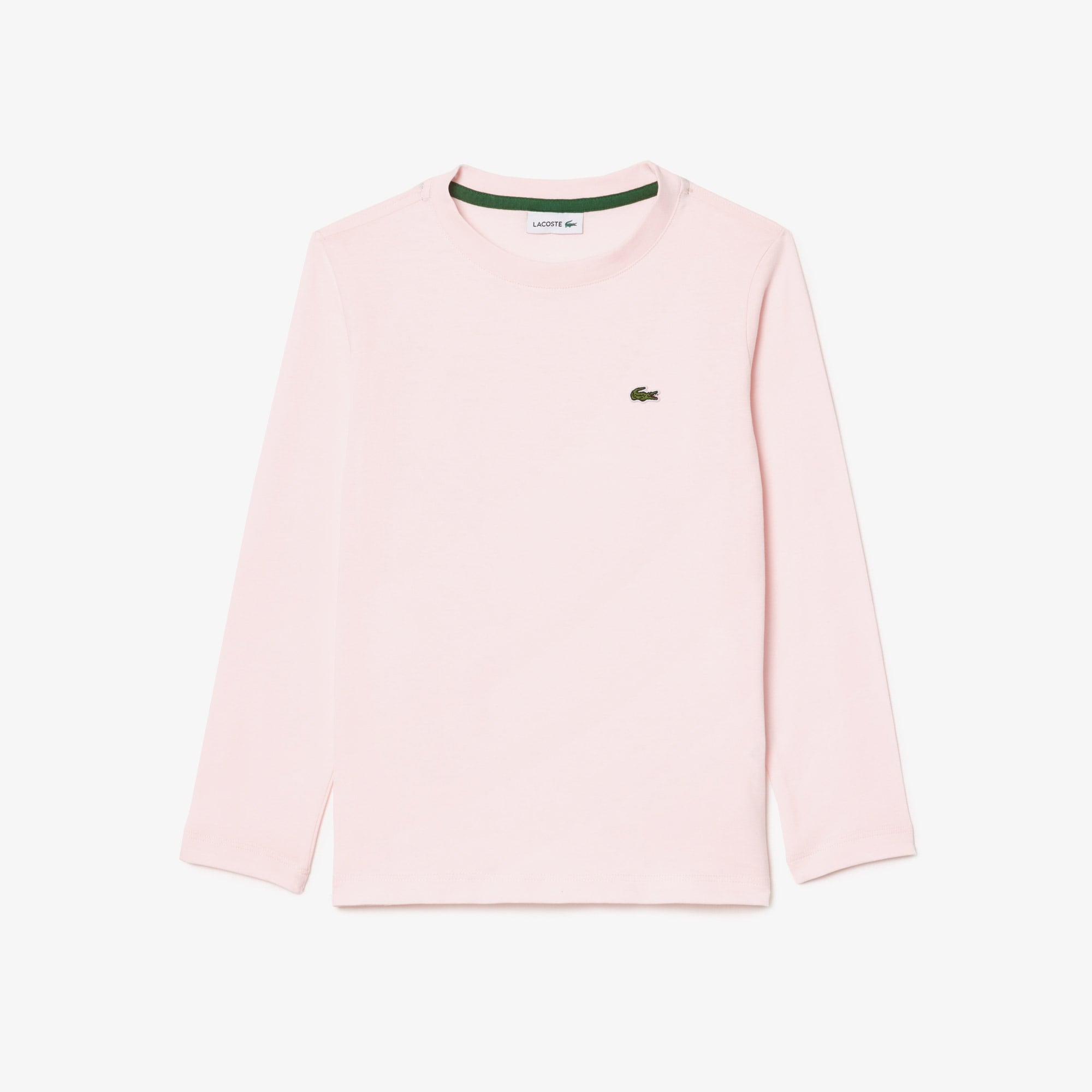 Lacoste Çocuk Uzun Kollu Bisiklet Yaka Açık Pembe T-Shirt görsel 4