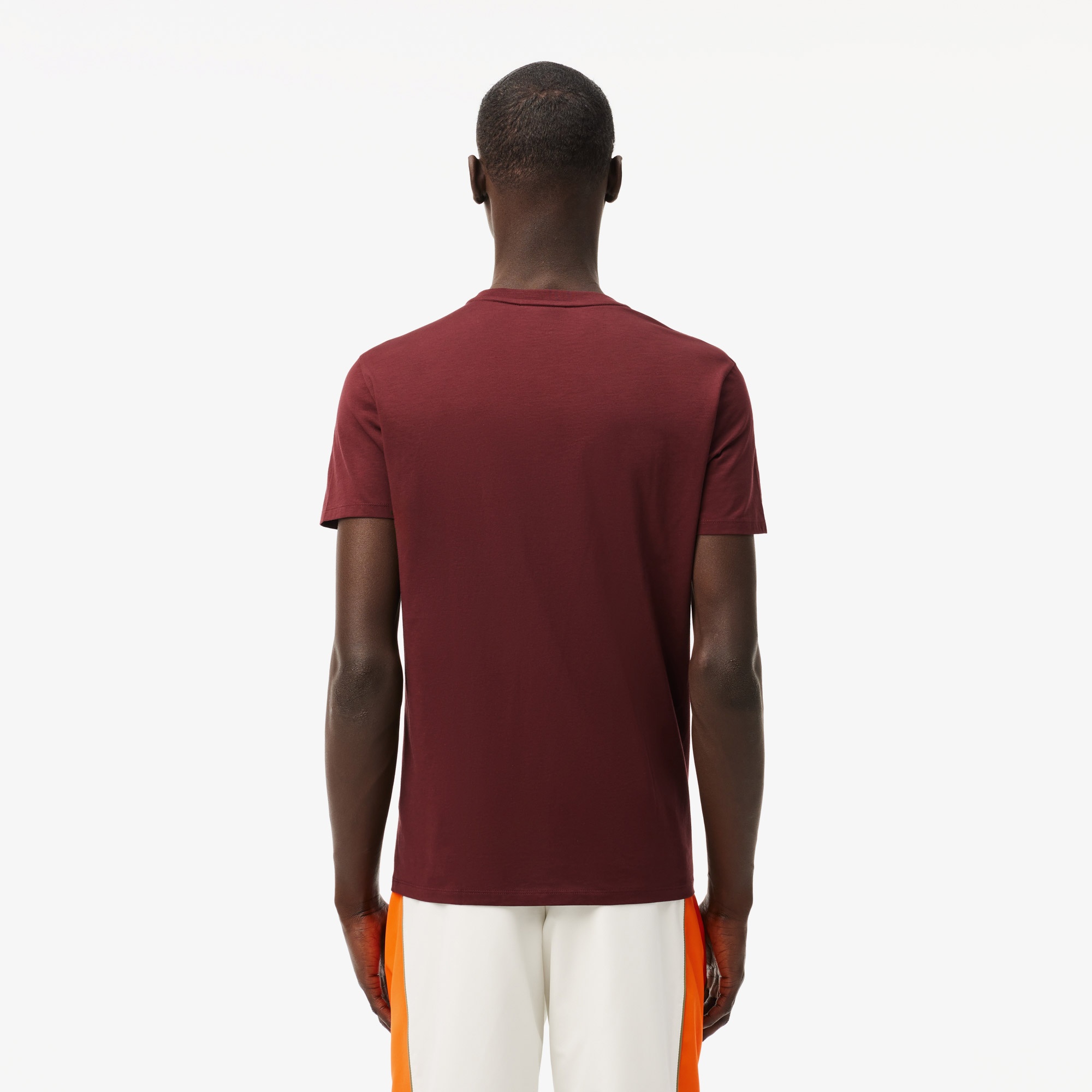 Lacoste Erkek Regular Fit Bisiklet Yaka Bordo T-Shirt
