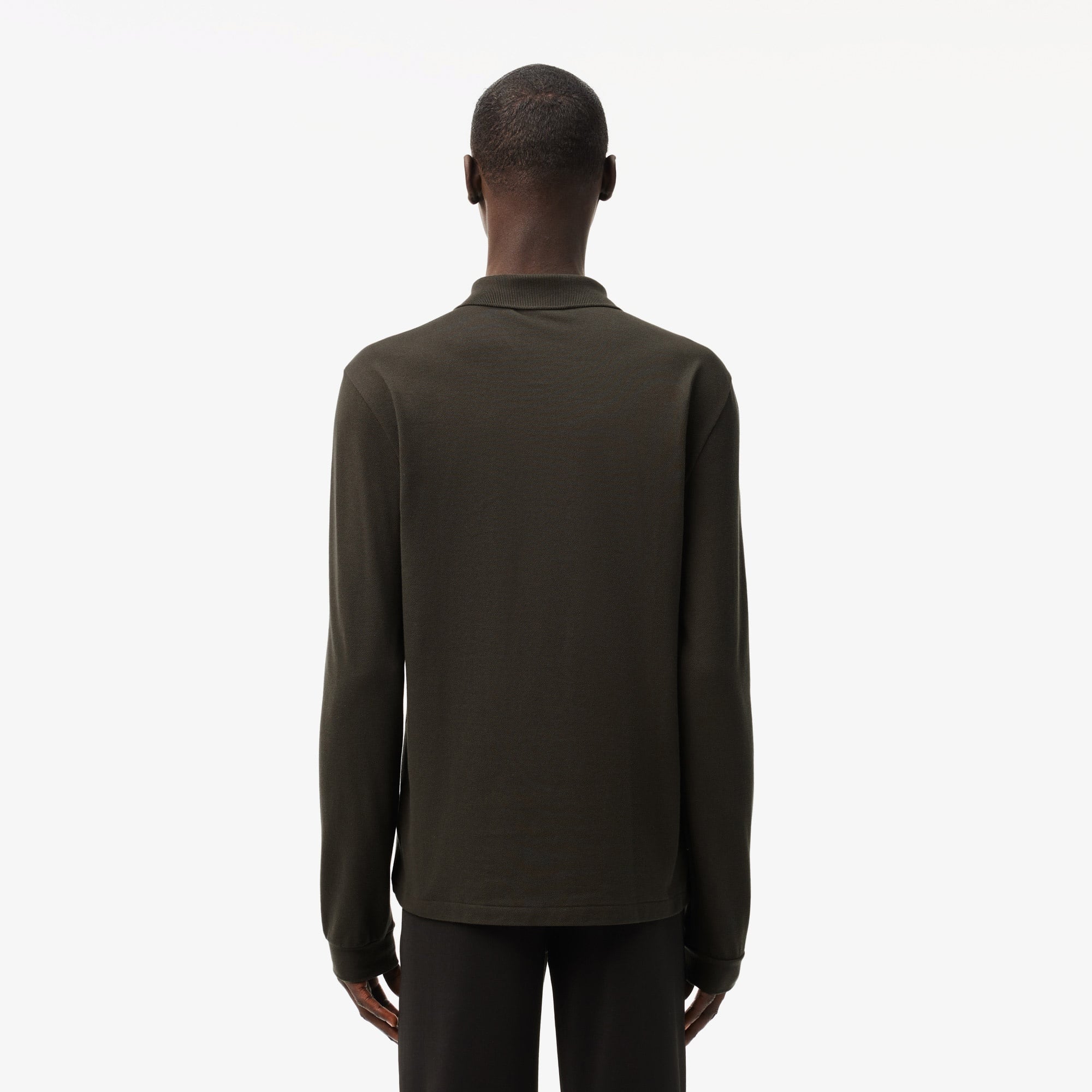 L.12.12 Erkek Classic Fit Uzun Kollu Haki Polo