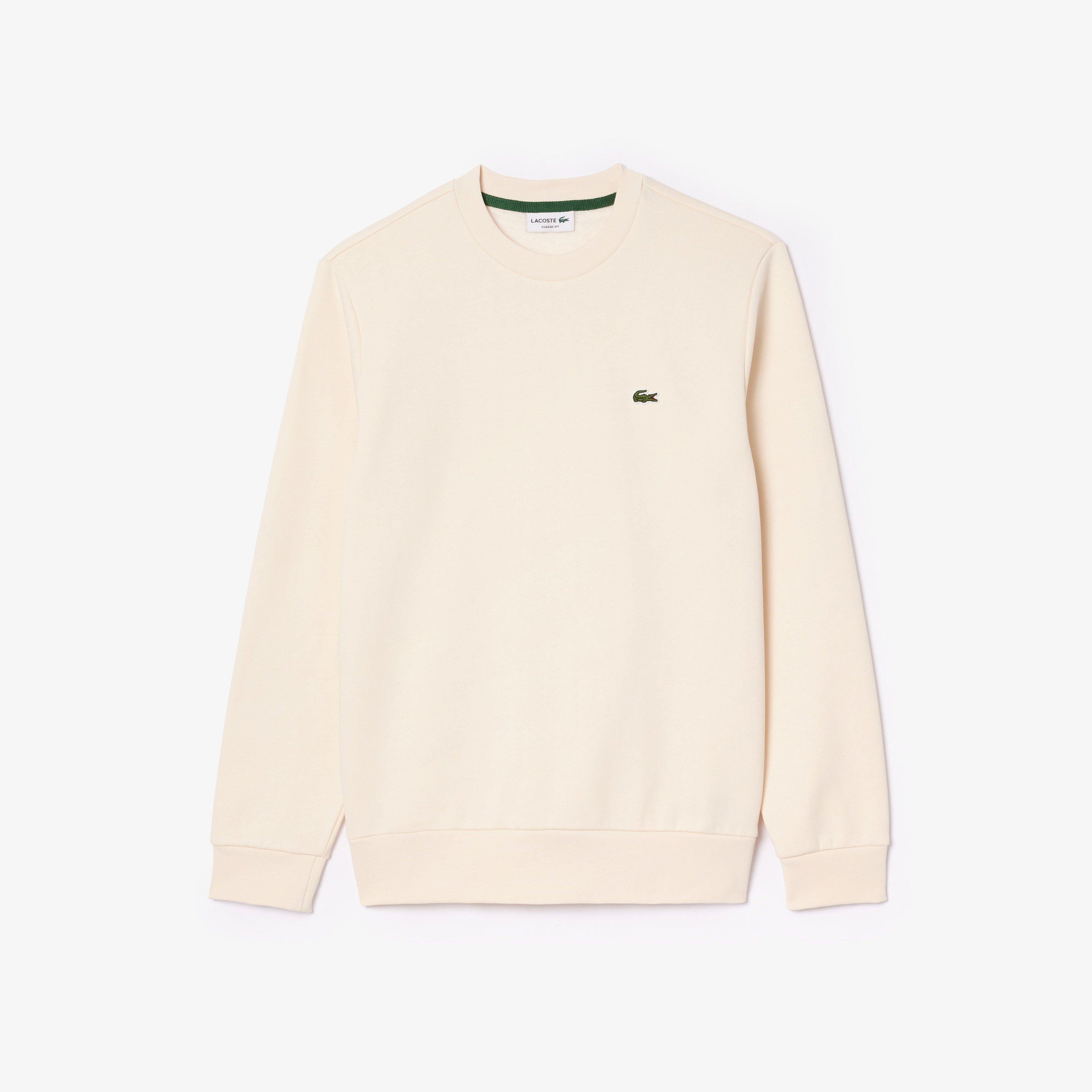 Erkek Classic Fit Bisiklet Yaka Krem Sweatshirt