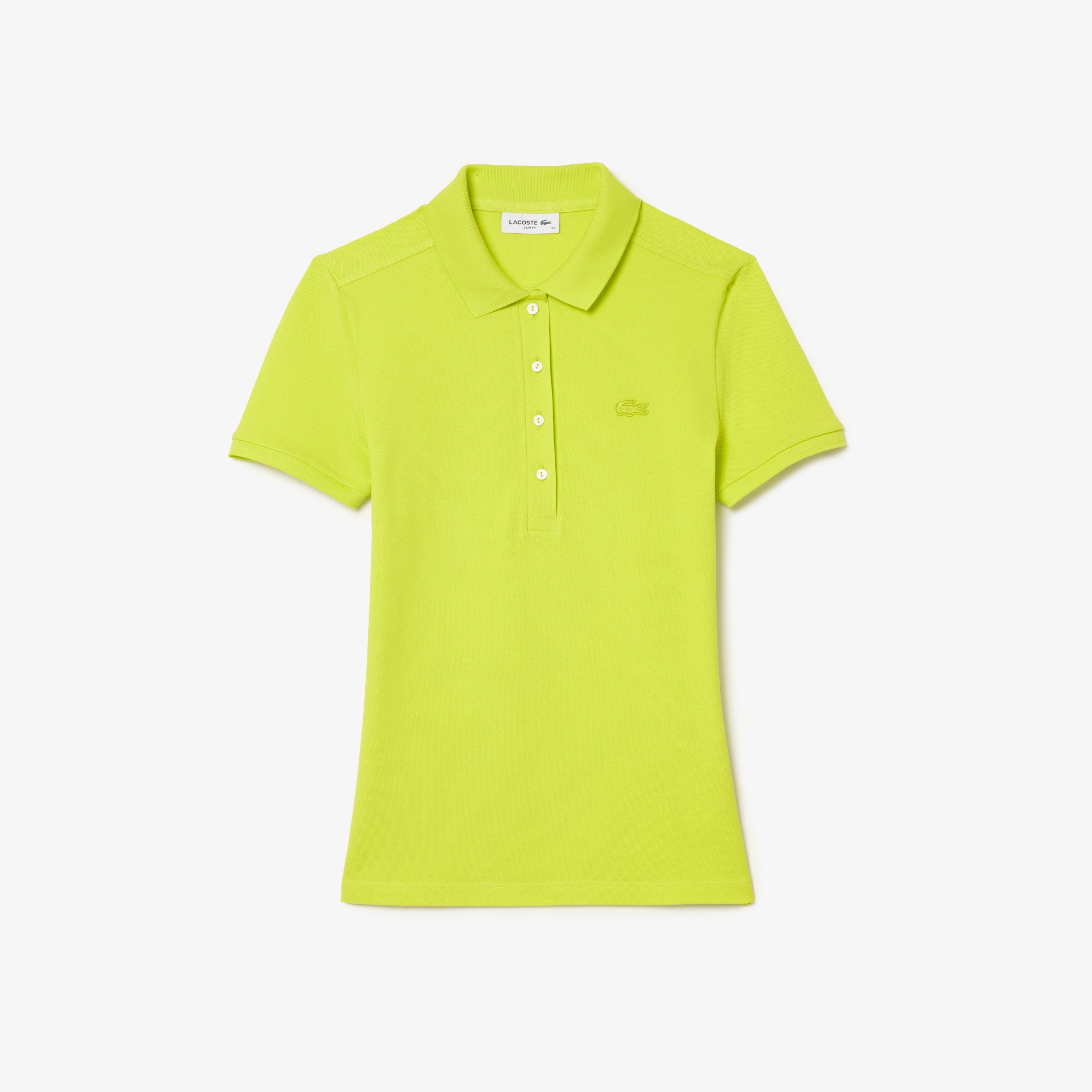 Lacoste Kadın Slim Fit Sarı Polo