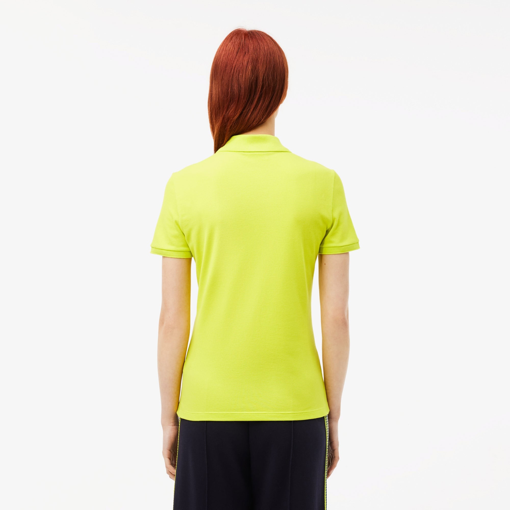 Lacoste Kadın Slim Fit Sarı Polo