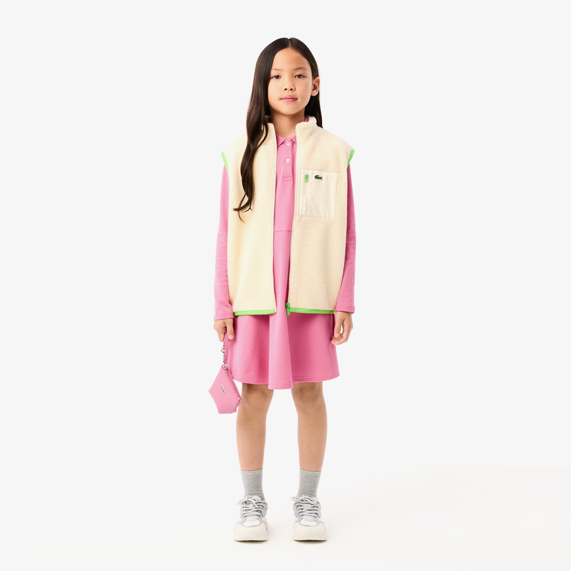 Lacoste Kız Çocuk Pembe Elbise