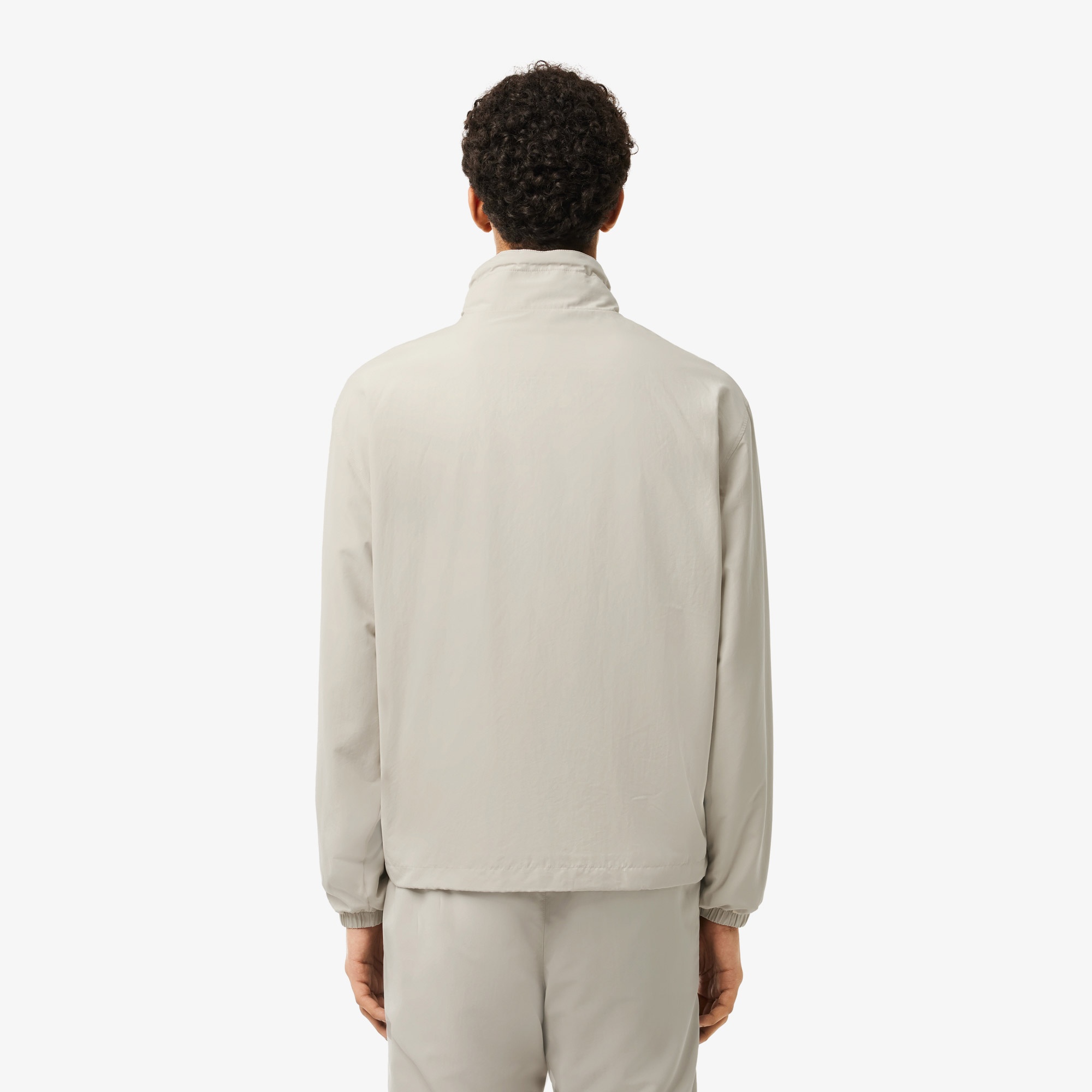 Lacoste Erkek Regular Fit Kapüşonlu Gri Yağmurluk