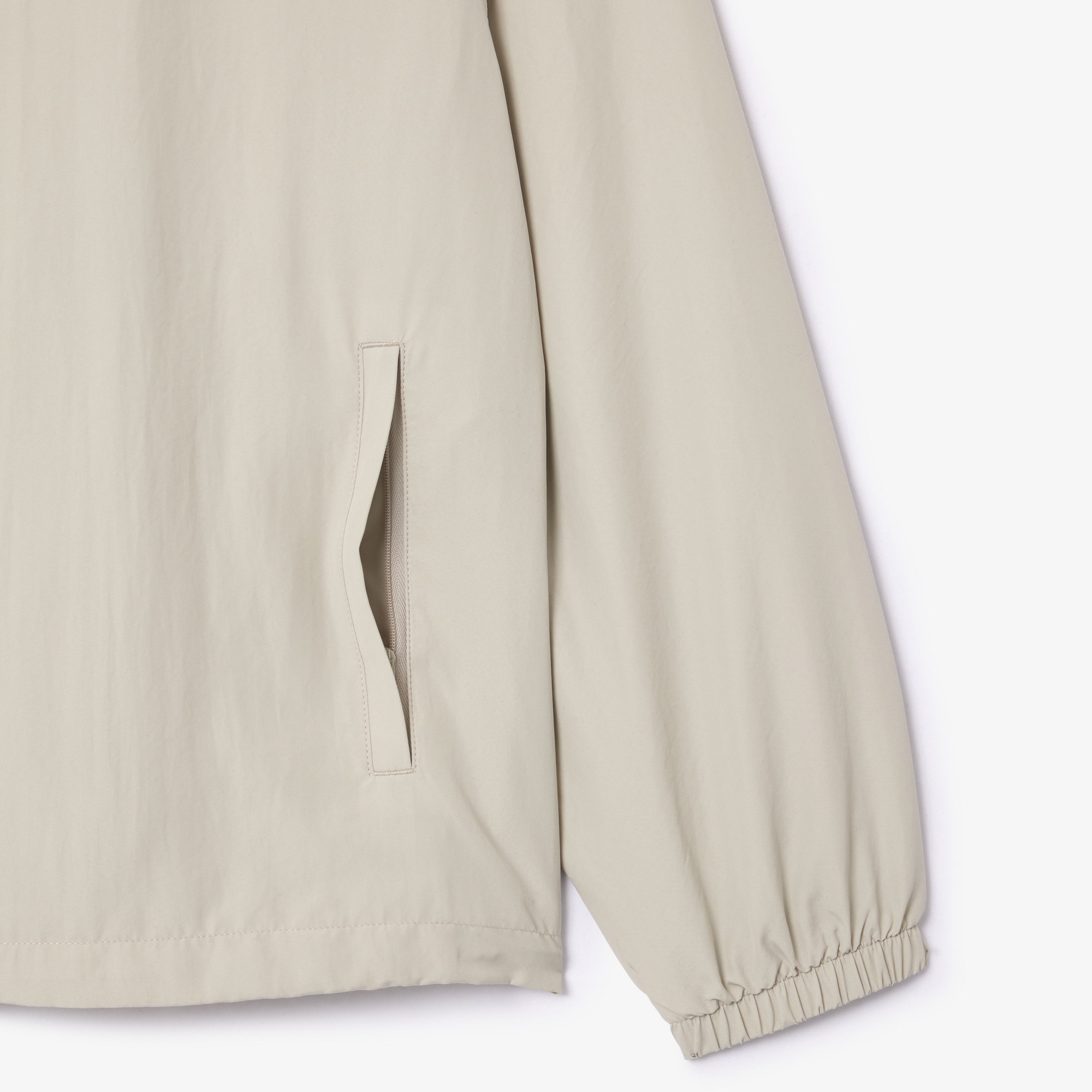 Lacoste Erkek Regular Fit Kapüşonlu Gri Yağmurluk