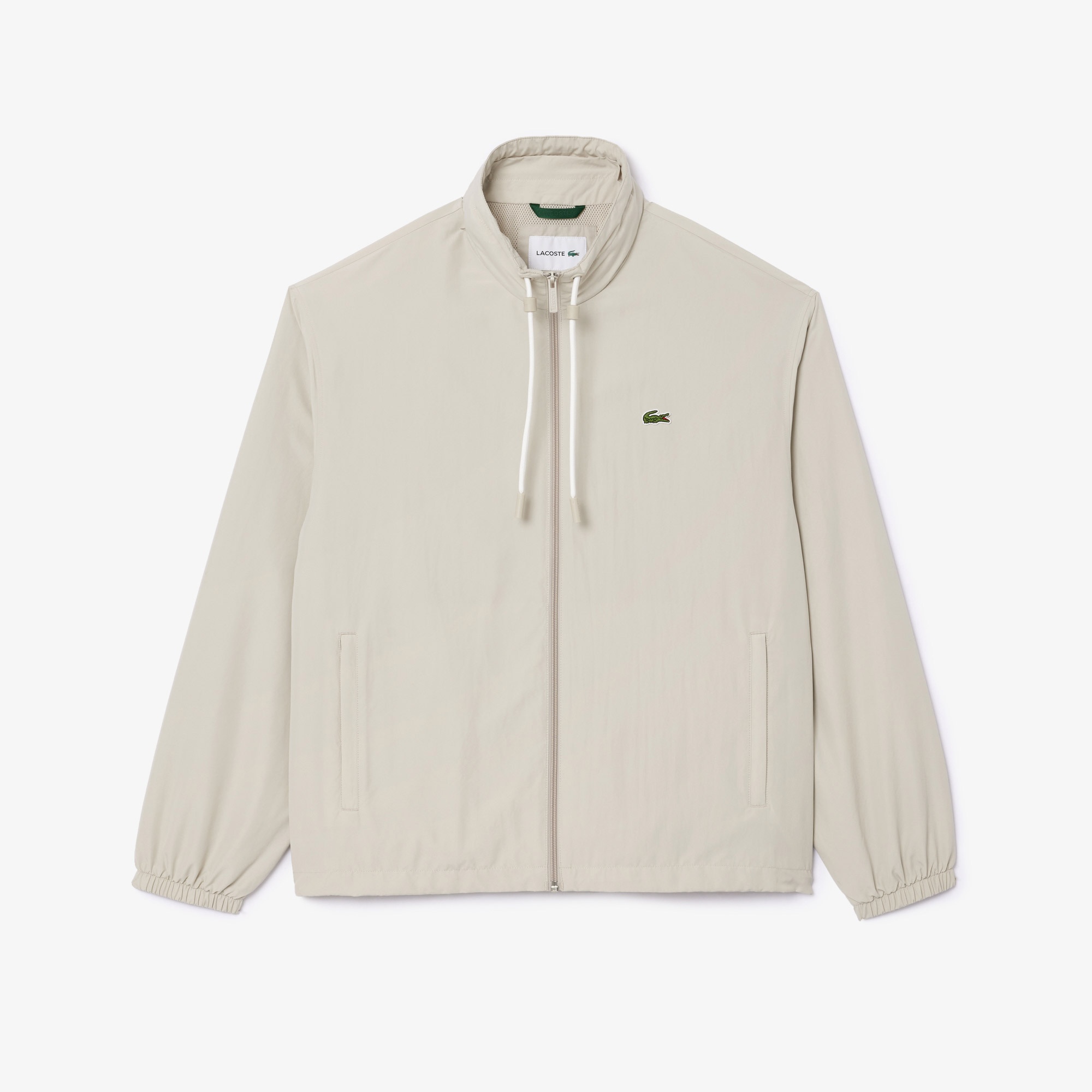 Lacoste Erkek Regular Fit Kapüşonlu Gri Yağmurluk