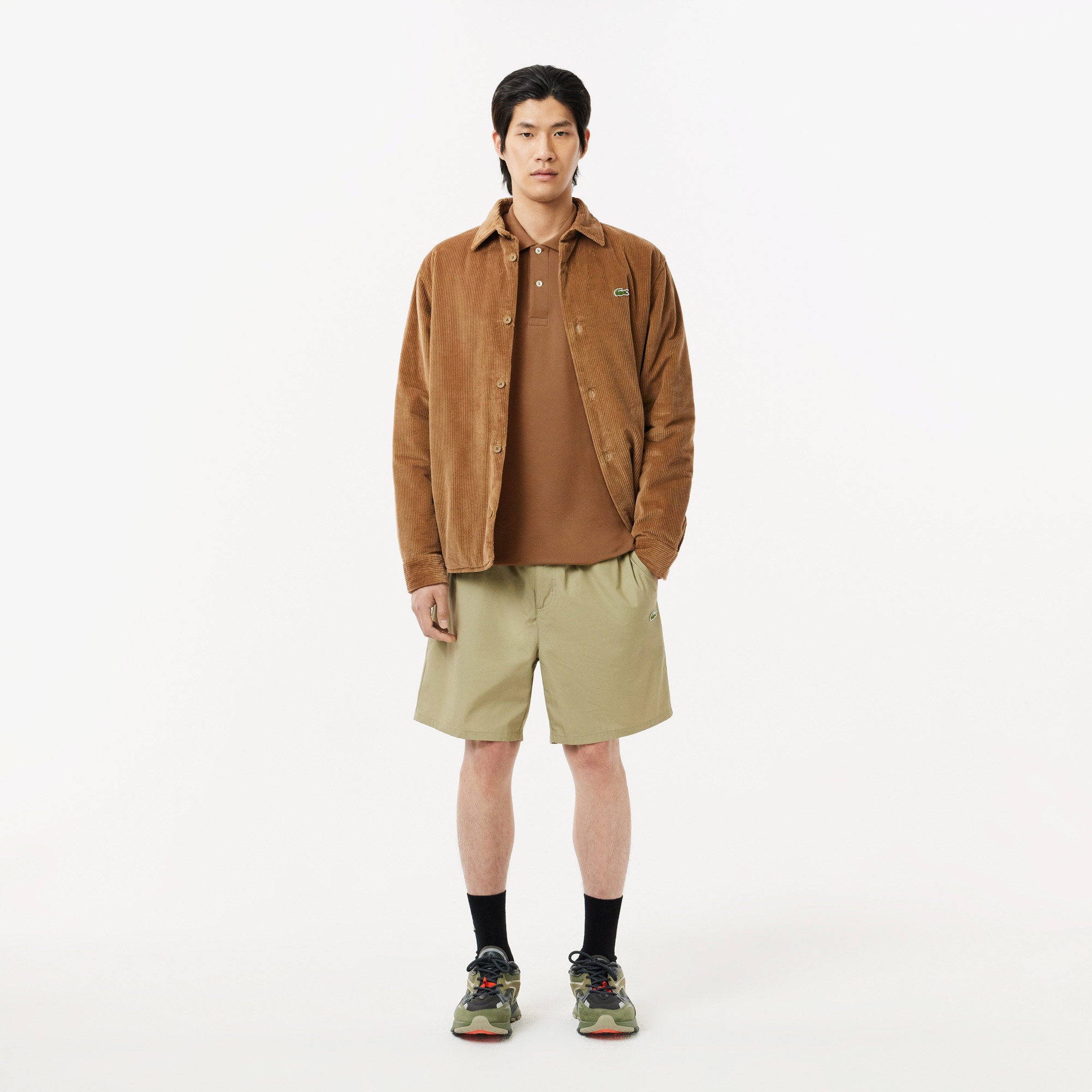 Lacoste L.12.12 Erkek Classic Fit Uzun Kollu Kahverengi Polo