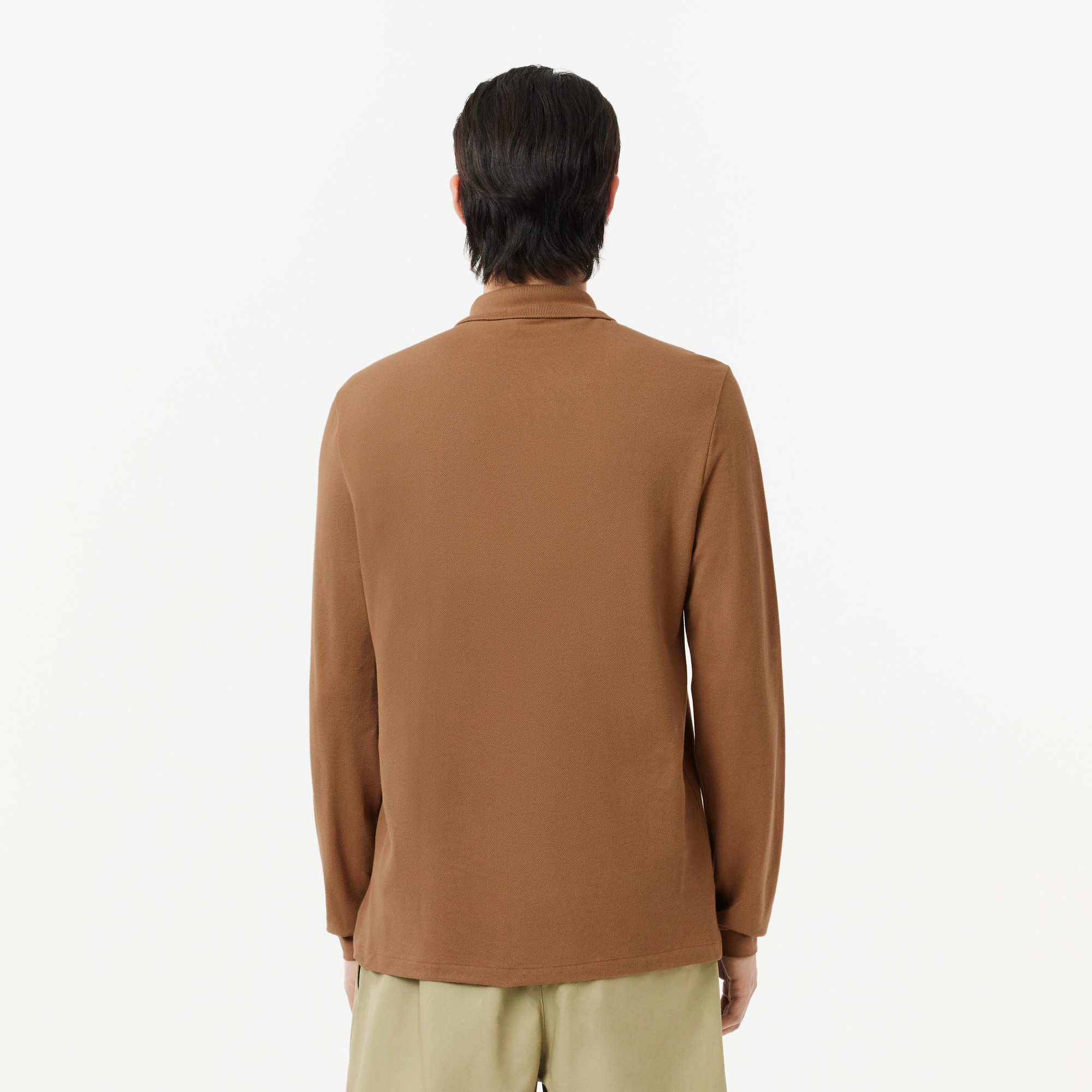 Lacoste L.12.12 Erkek Classic Fit Uzun Kollu Kahverengi Polo