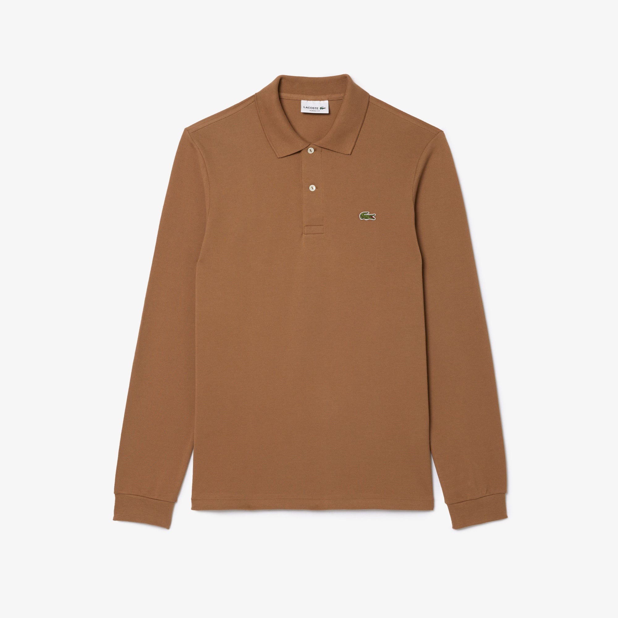 Lacoste L.12.12 Erkek Classic Fit Uzun Kollu Kahverengi Polo