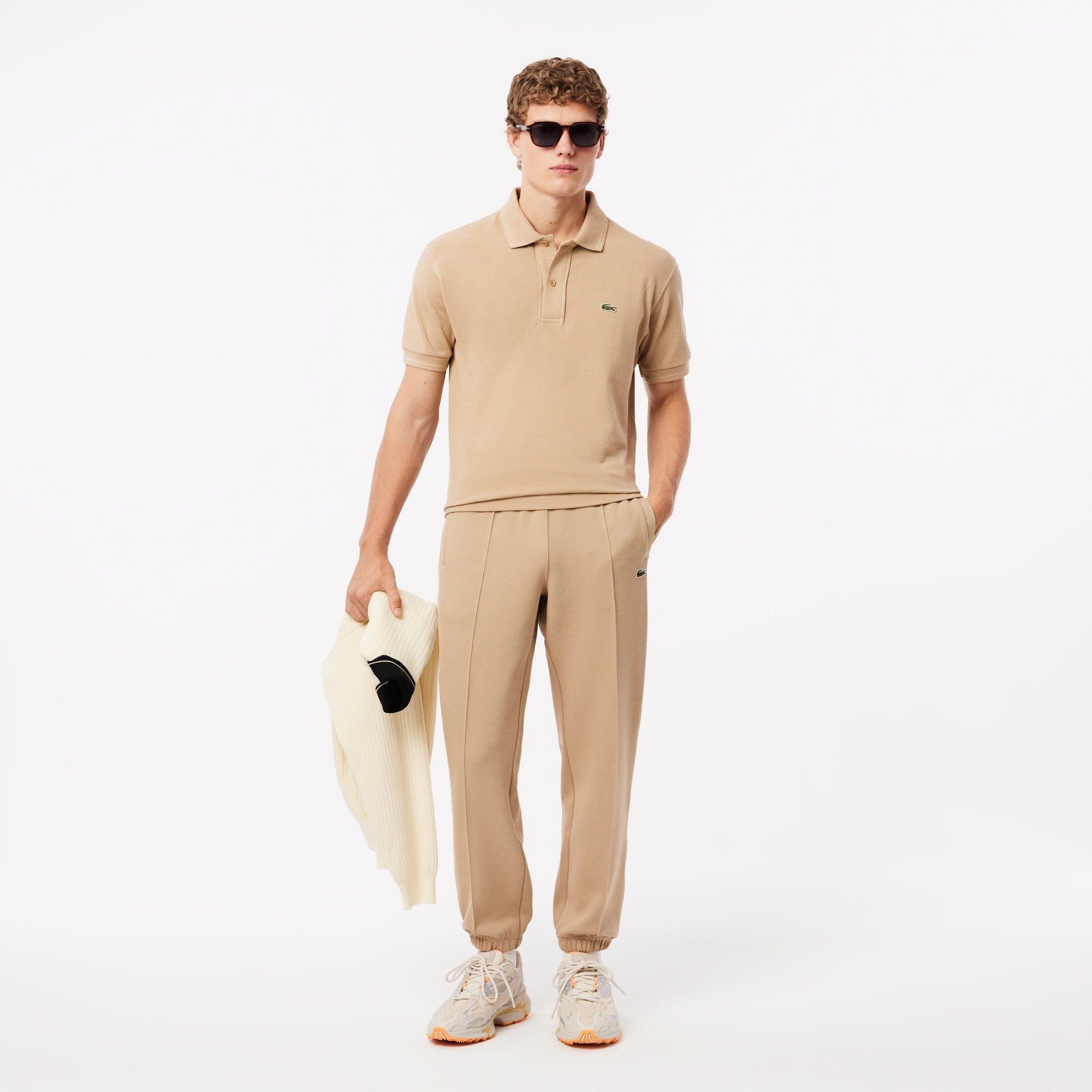 Lacoste Erkek Regular Fit Bej Eşofman Altı