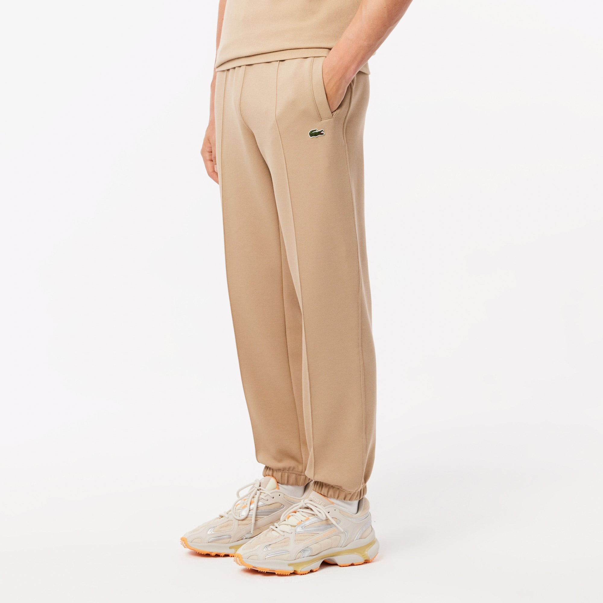 Lacoste Erkek Regular Fit Bej Eşofman Altı