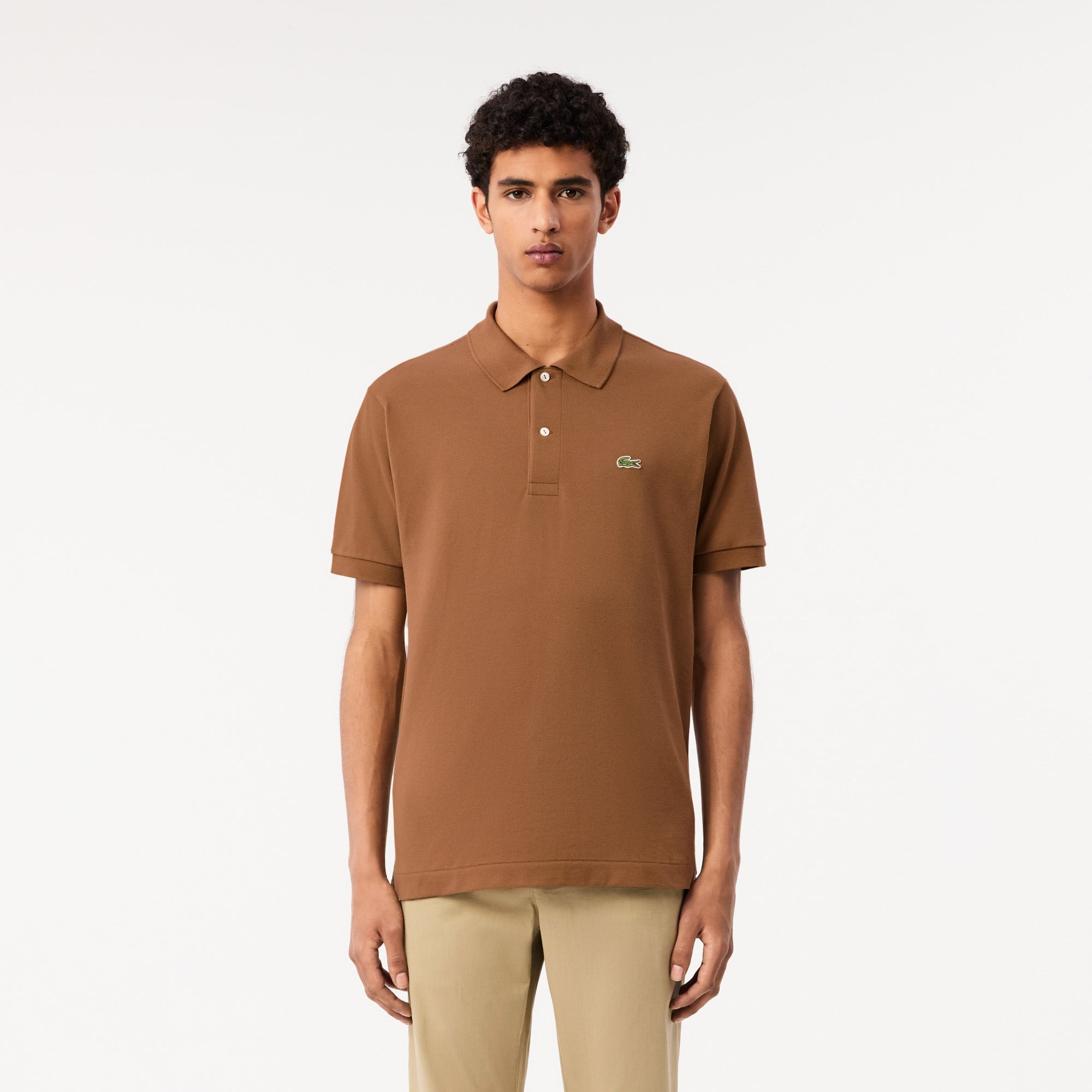 Lacoste L.12.12 Erkek Classic Fit Kahverengi Polo