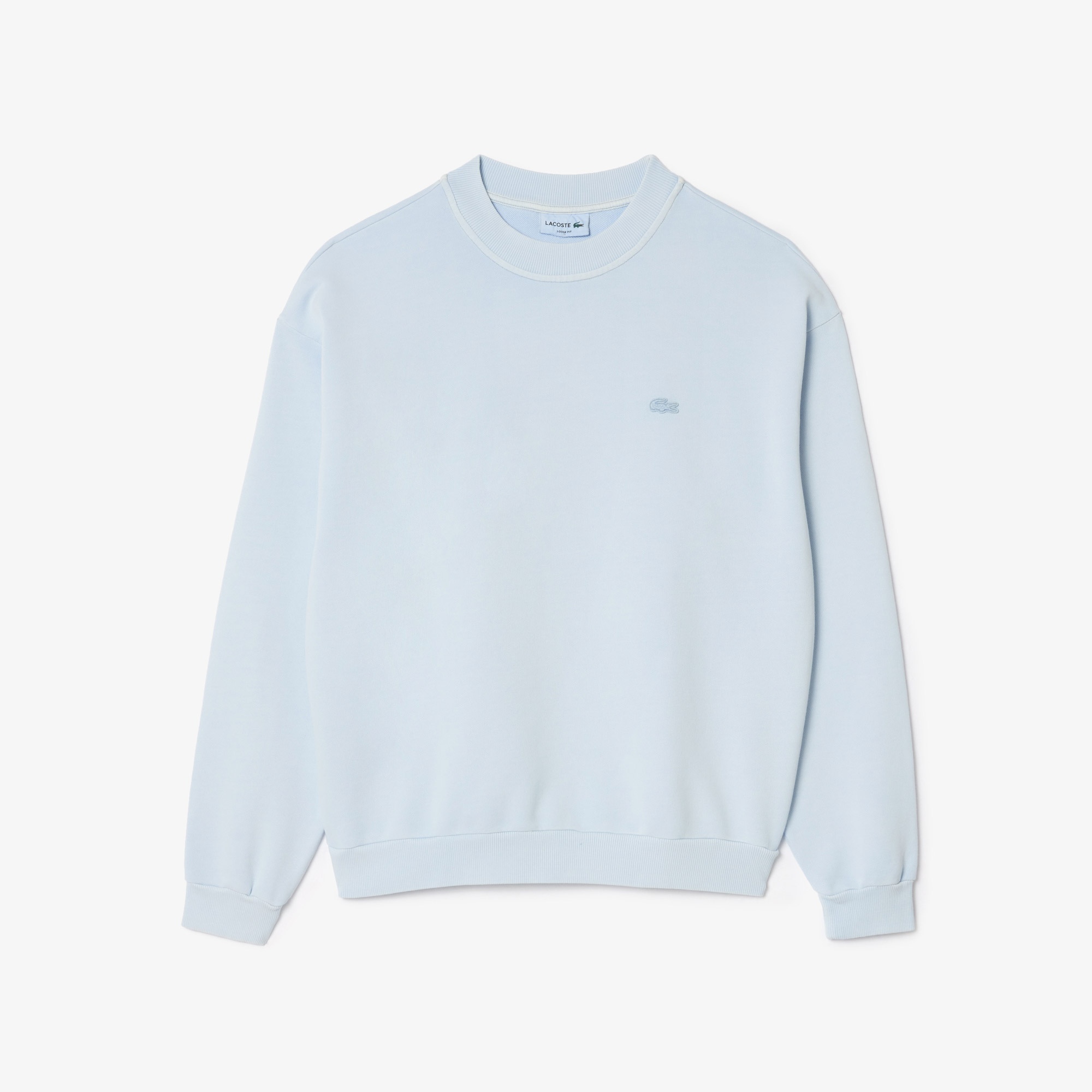 Lacoste Erkek Loose Fit Bisiklet Yaka Açık Mavi Sweatshirt