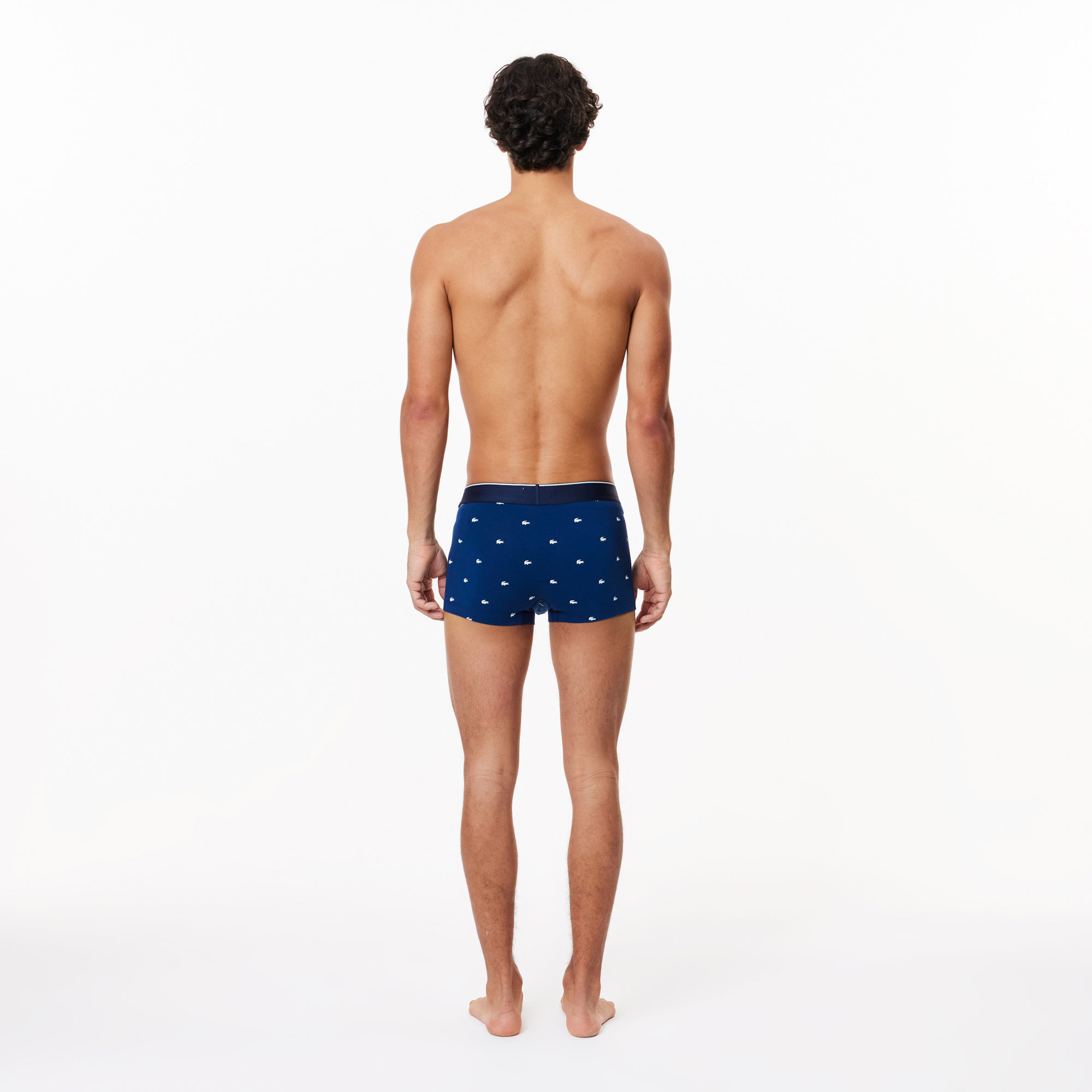 Lacoste Core Erkek Baskılı 3'lü Lacivert Boxer görsel 3