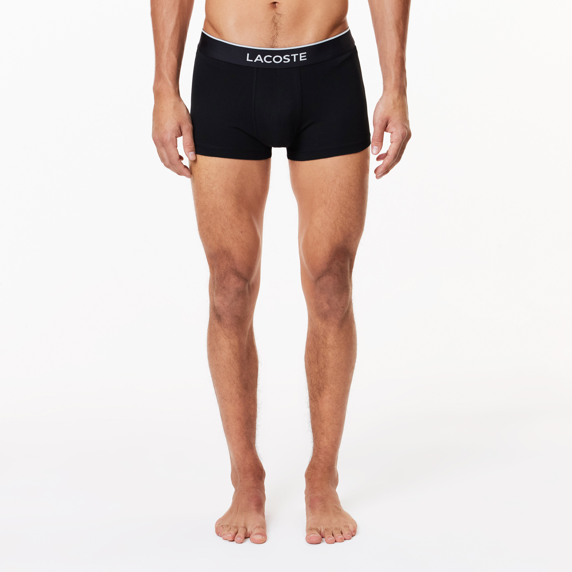 Lacoste Core Erkek Baskılı 3'lü Gri Boxer görsel 7
