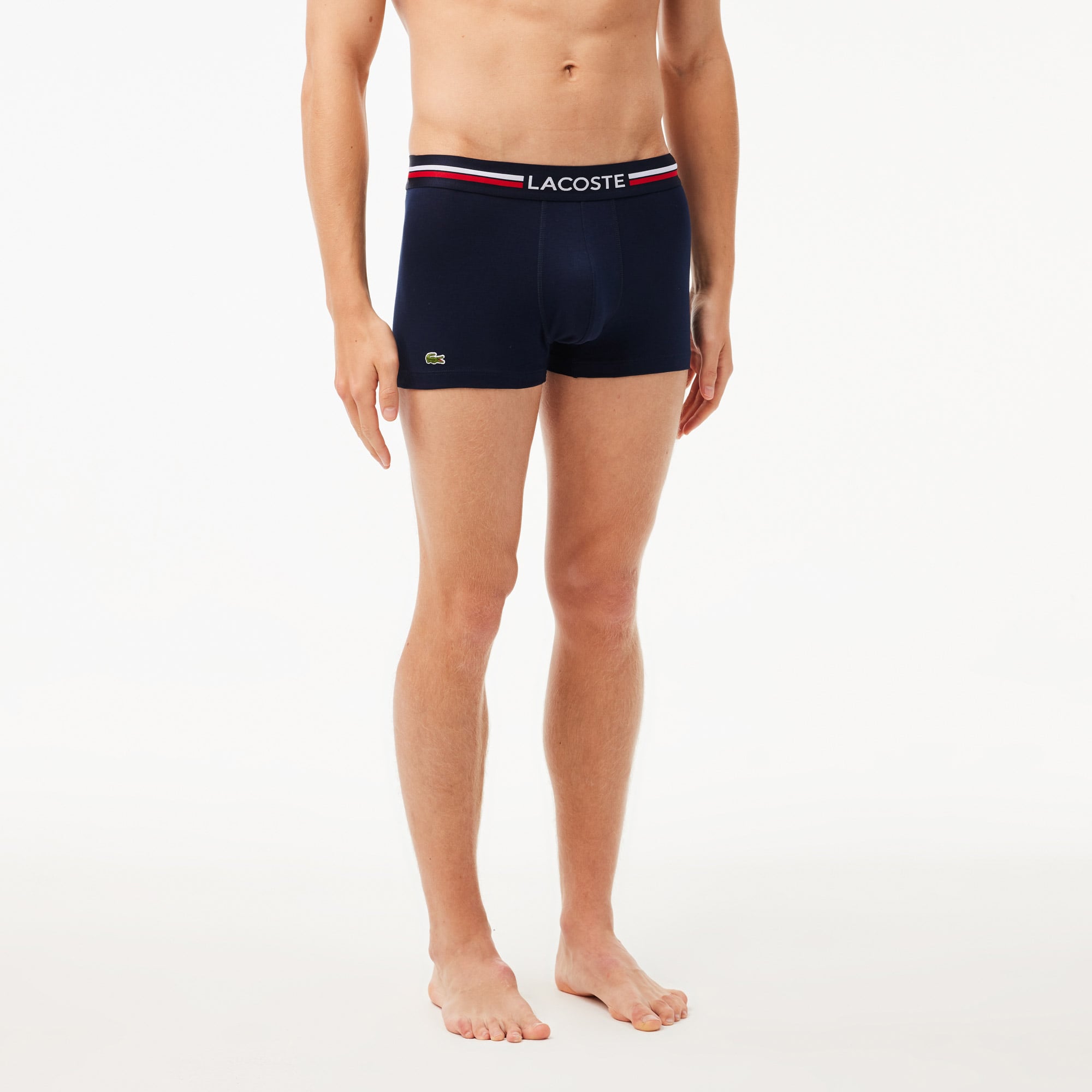 Lacoste Erkek 3'lü Renkli Boxer görsel 8