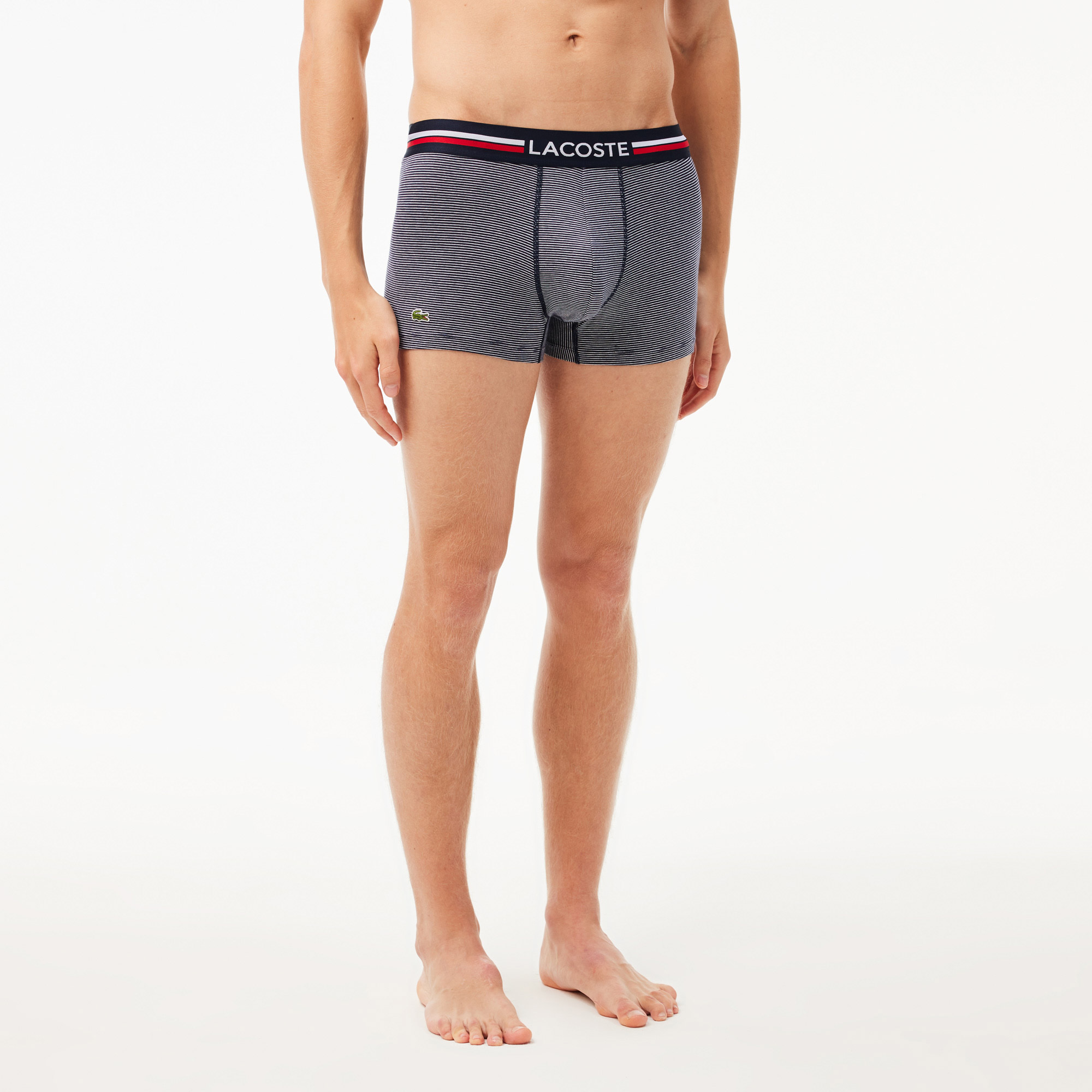 Lacoste Erkek 3'lü Renkli Boxer görsel 3