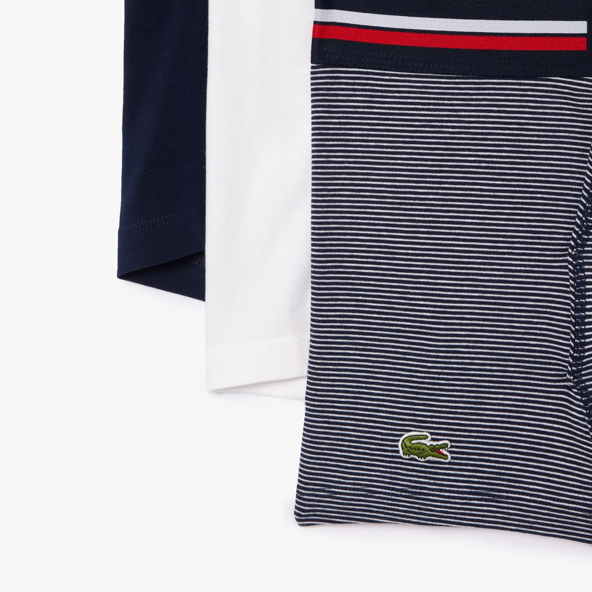 Lacoste Erkek 3'lü Renkli Boxer görsel 7