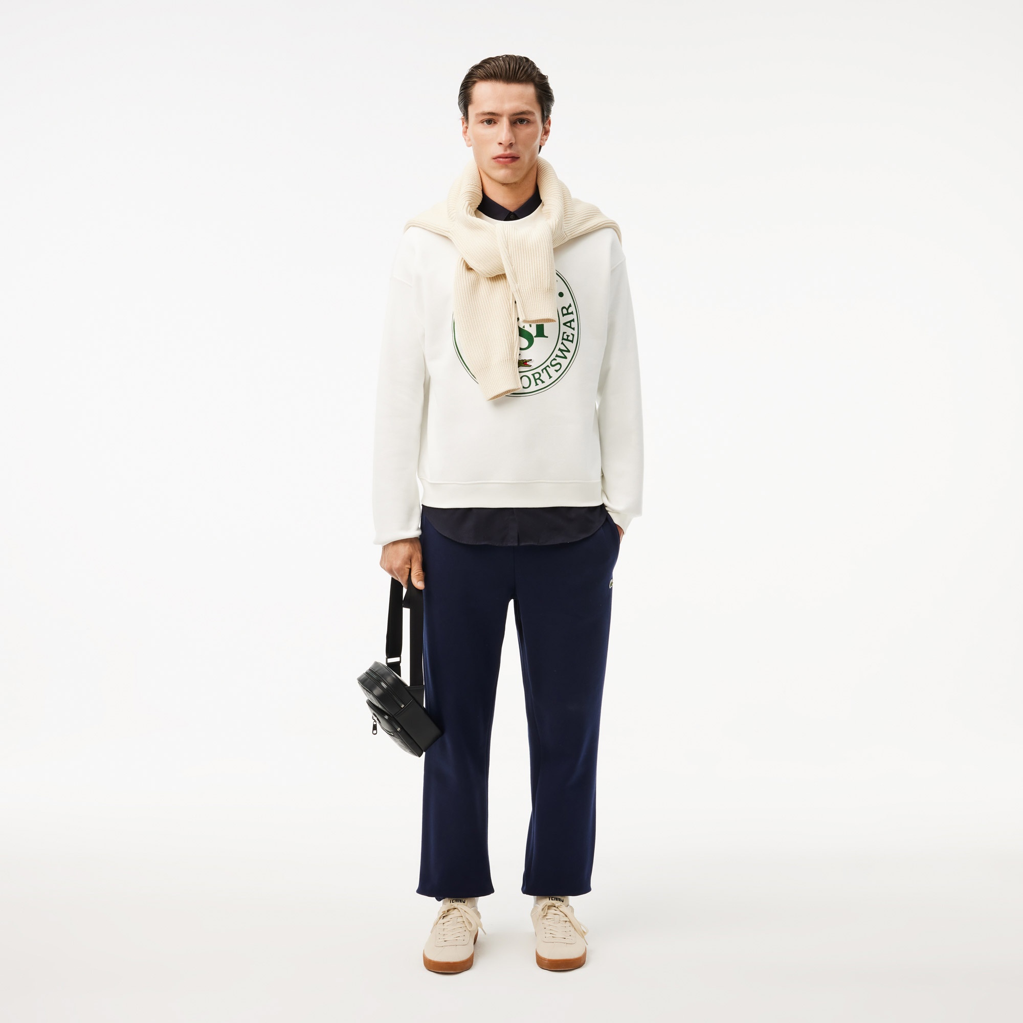 Lacoste Erkek Monogram Lacivert Postacı Çantası