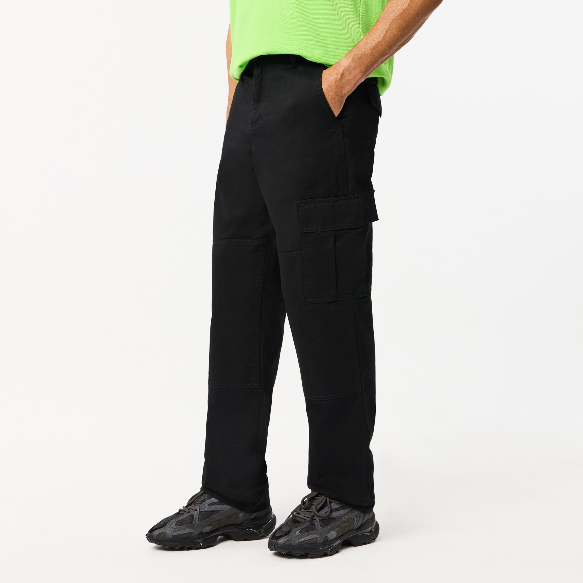 Lacoste Erkek Straight Fit Chino Siyah Pantolon