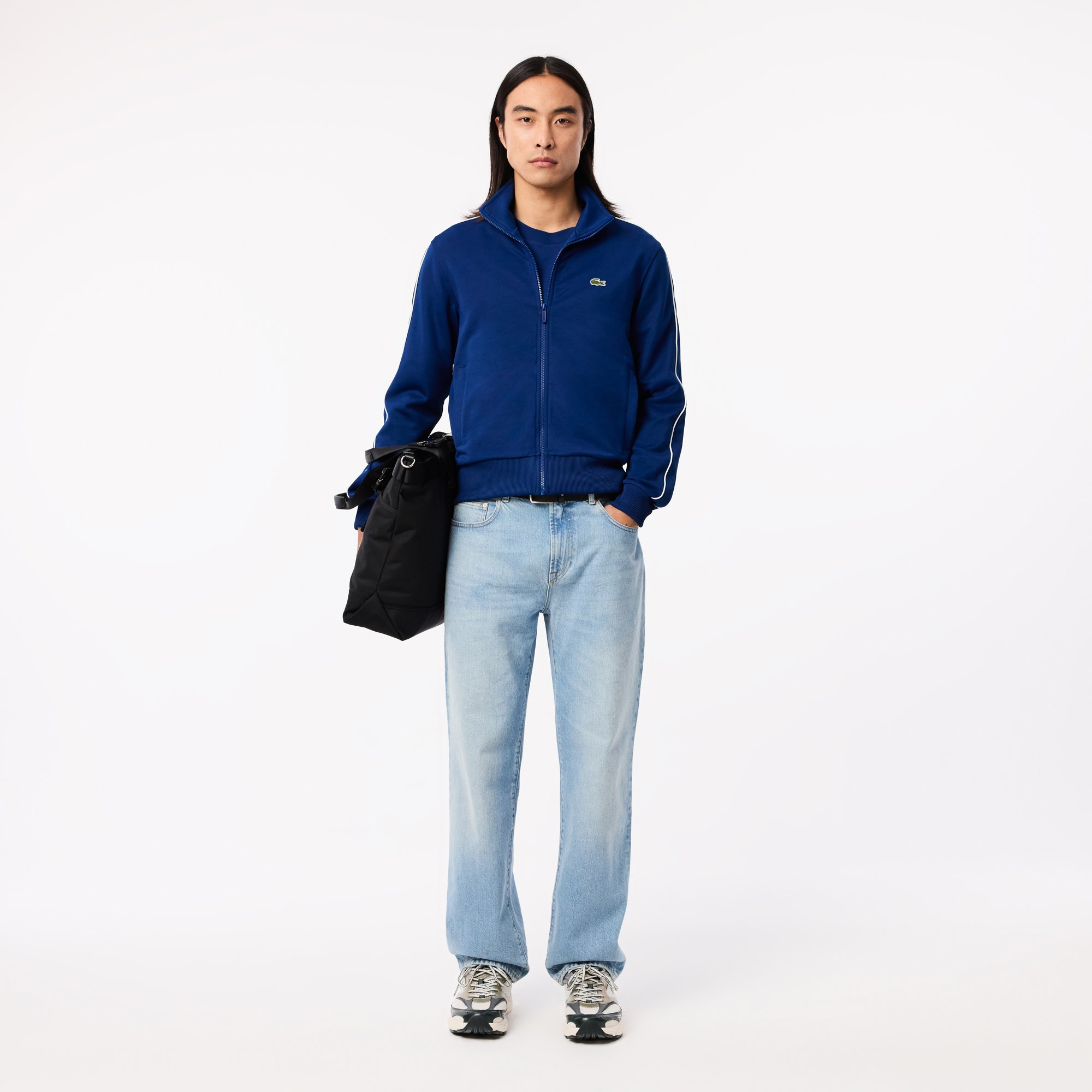 Lacoste Erkek Regular Fit Fermuarlı Mavi Sweatshirt