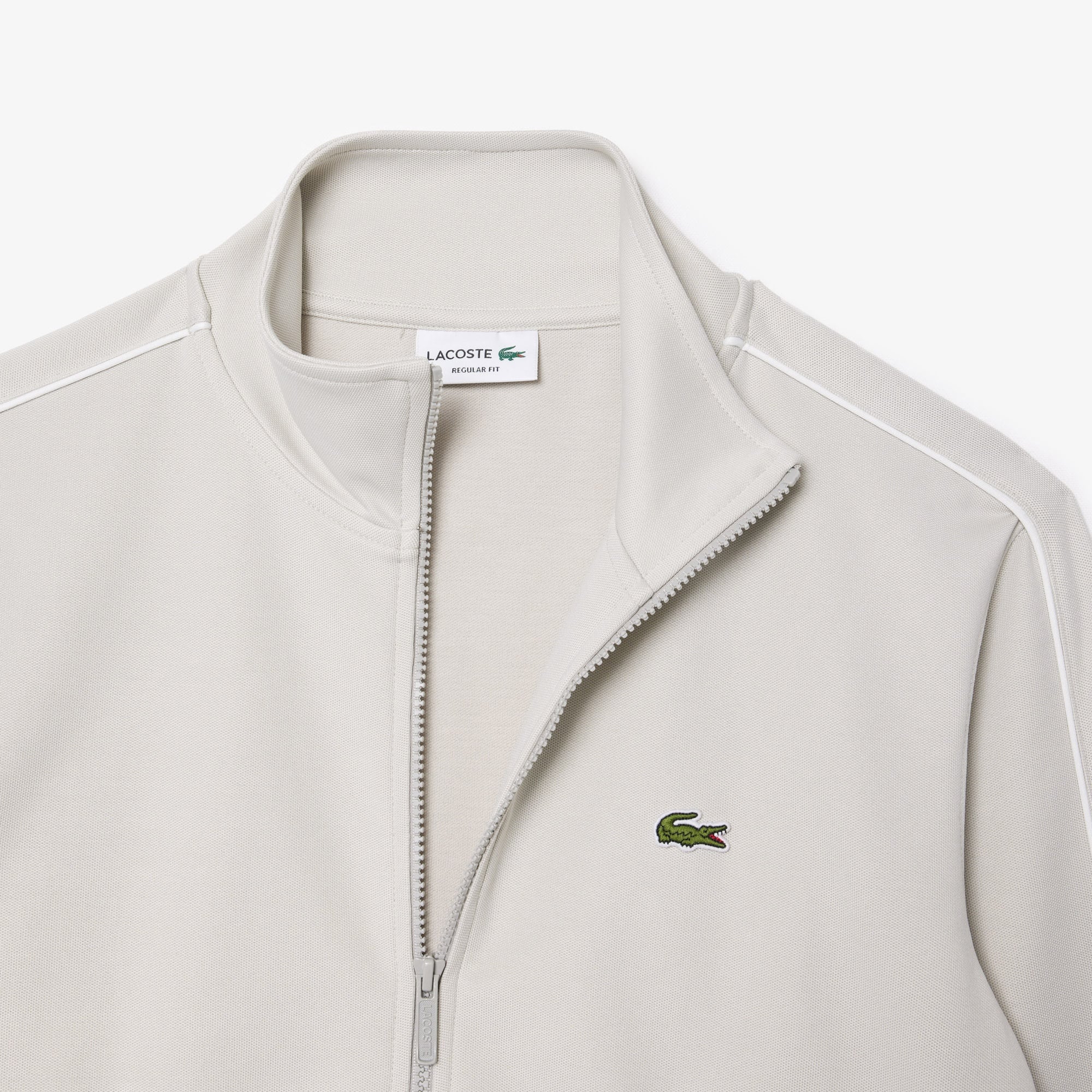 Lacoste Erkek Regular Fit Fermuarlı Gri Sweatshirt