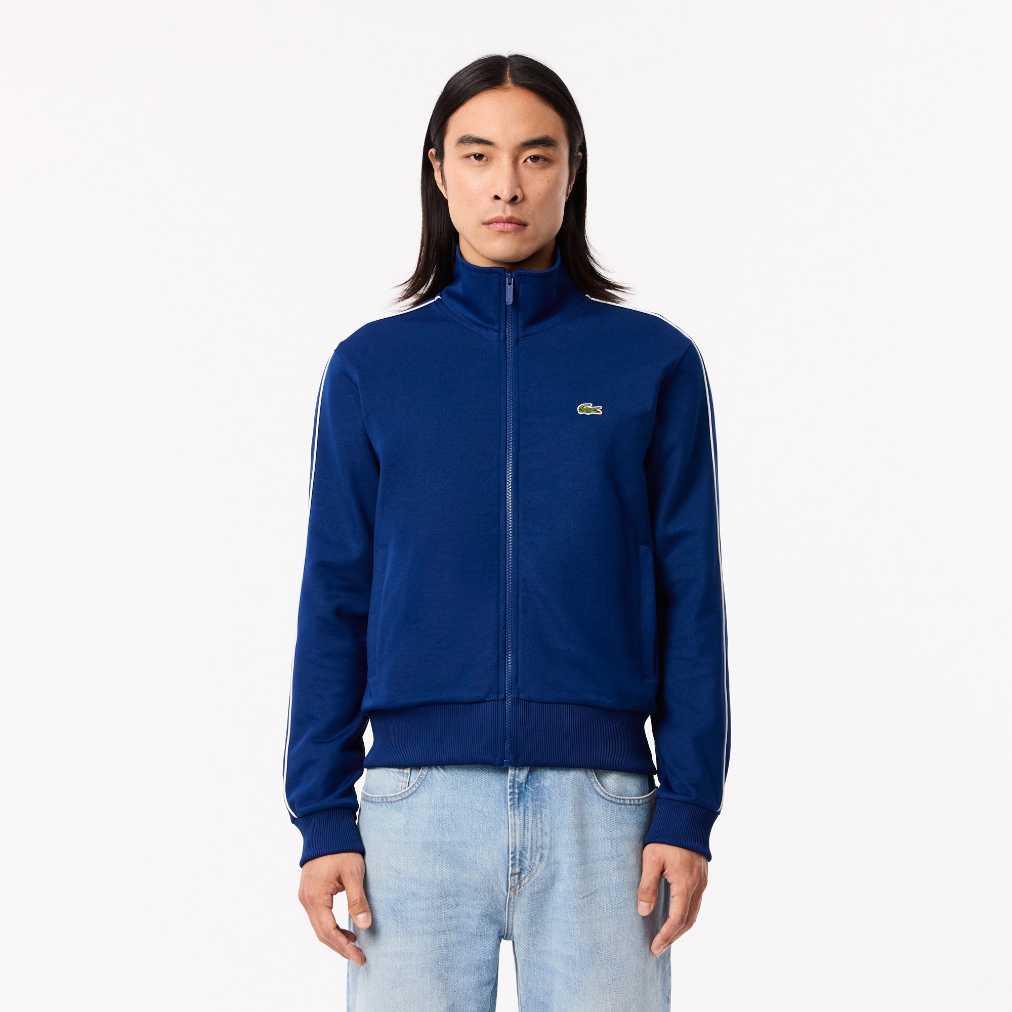 Lacoste Erkek Regular Fit Fermuarlı Mavi Sweatshirt