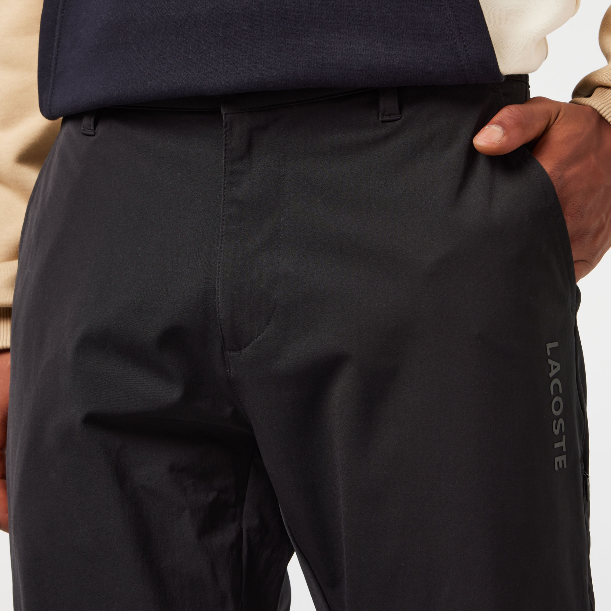 Lacoste Erkek Straight Fit Chino Siyah Pantolon