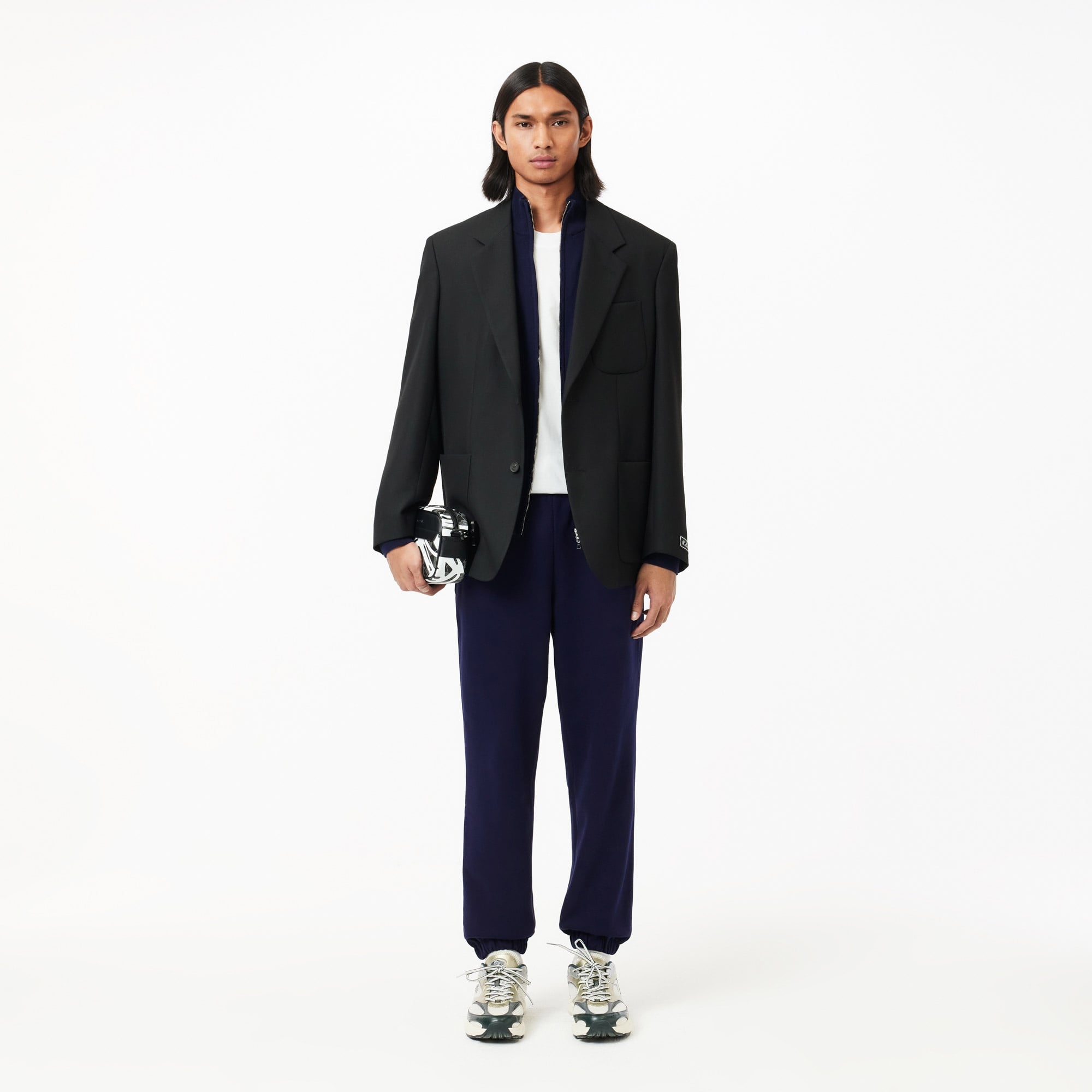 Erkek Regular Fit Fermuarlı Organik Pamuk Lacivert Hırka