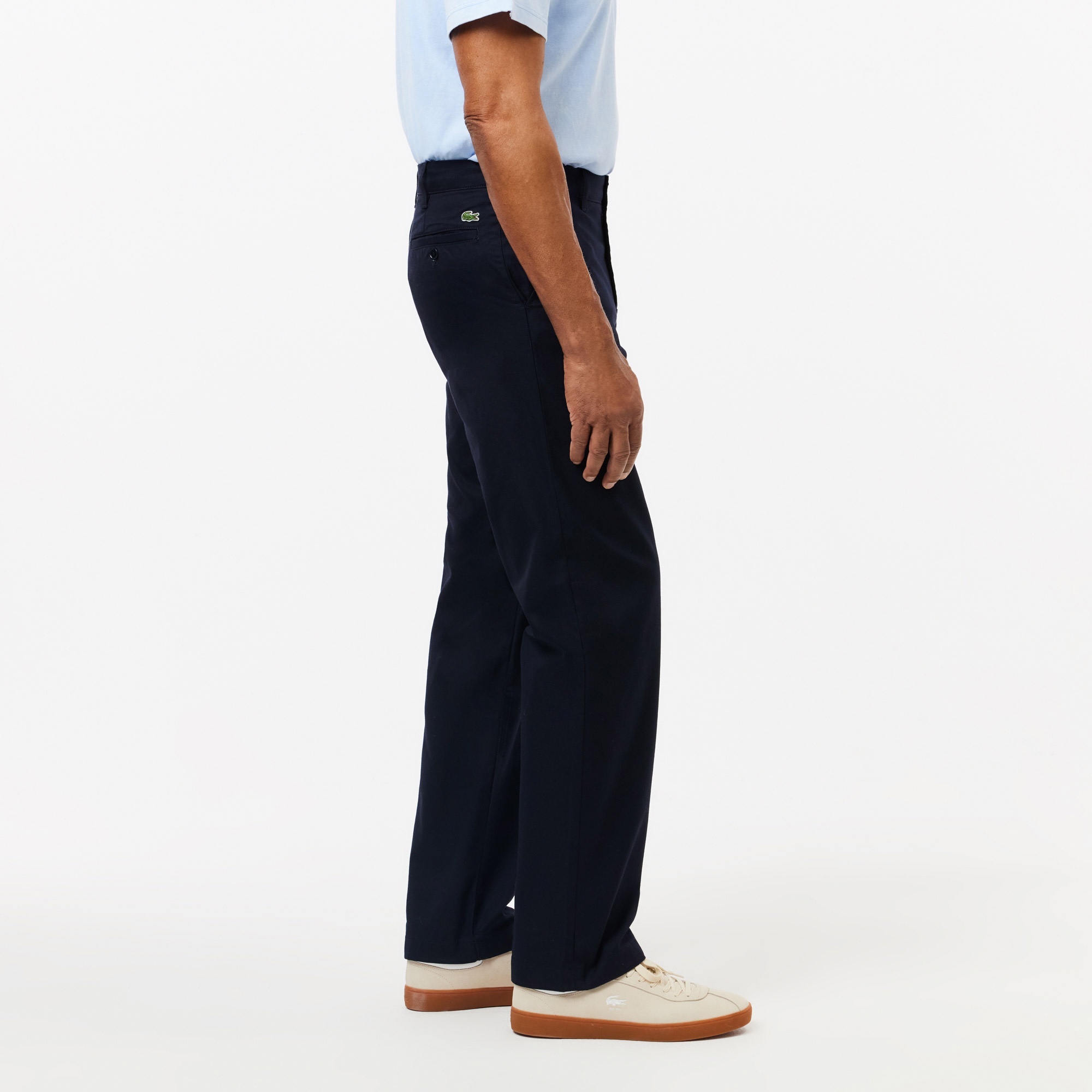 Lacoste Erkek Straight Fit Chino Lacivert Pantolon