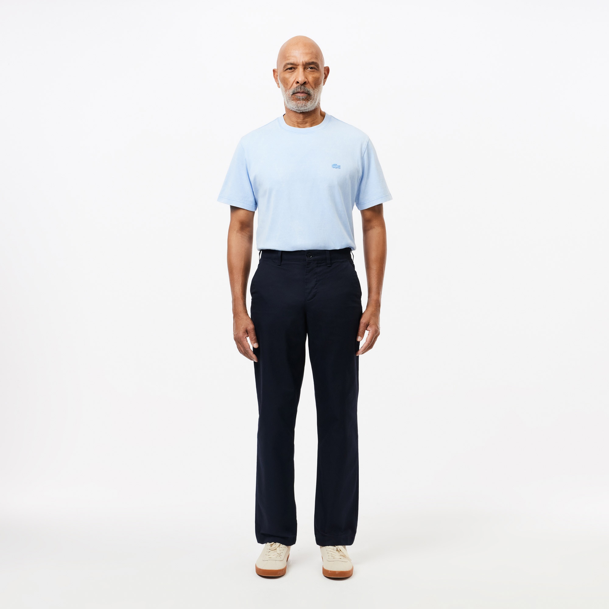 Lacoste Erkek Straight Fit Chino Lacivert Pantolon