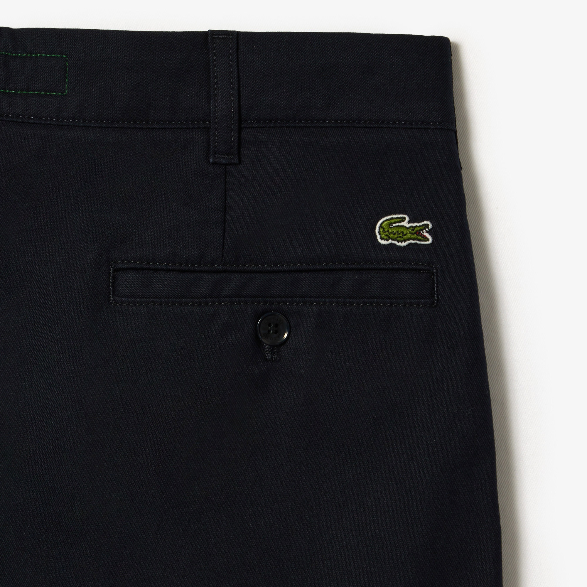 Lacoste Erkek Straight Fit Chino Lacivert Pantolon