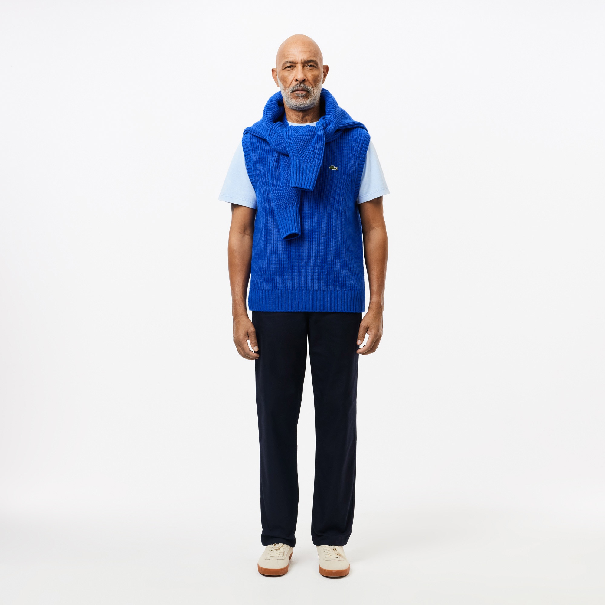 Lacoste Erkek Straight Fit Chino Lacivert Pantolon