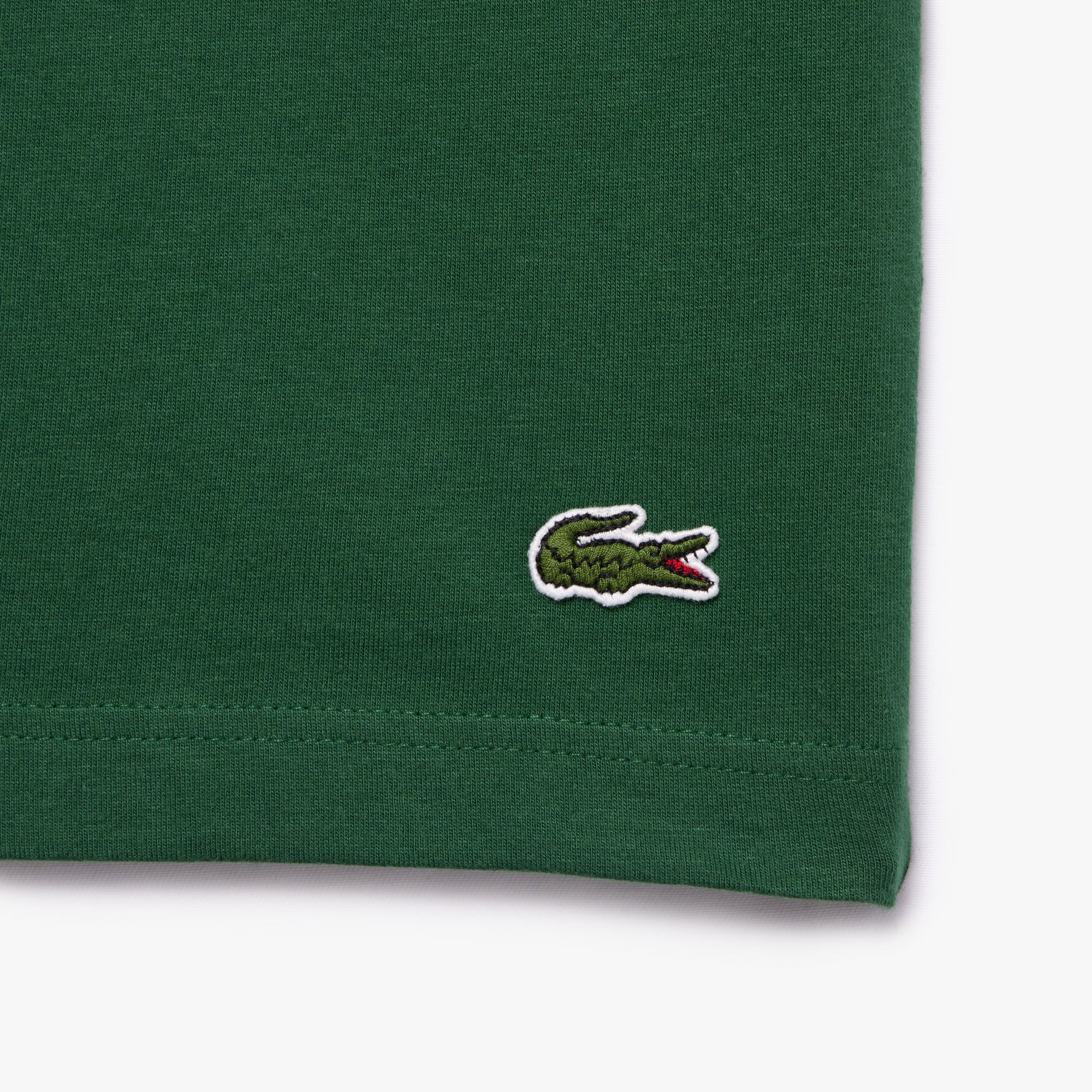 Lacoste Erkek Regular Fit Bisiklet Yaka Baskılı Yeşil T-Shirt