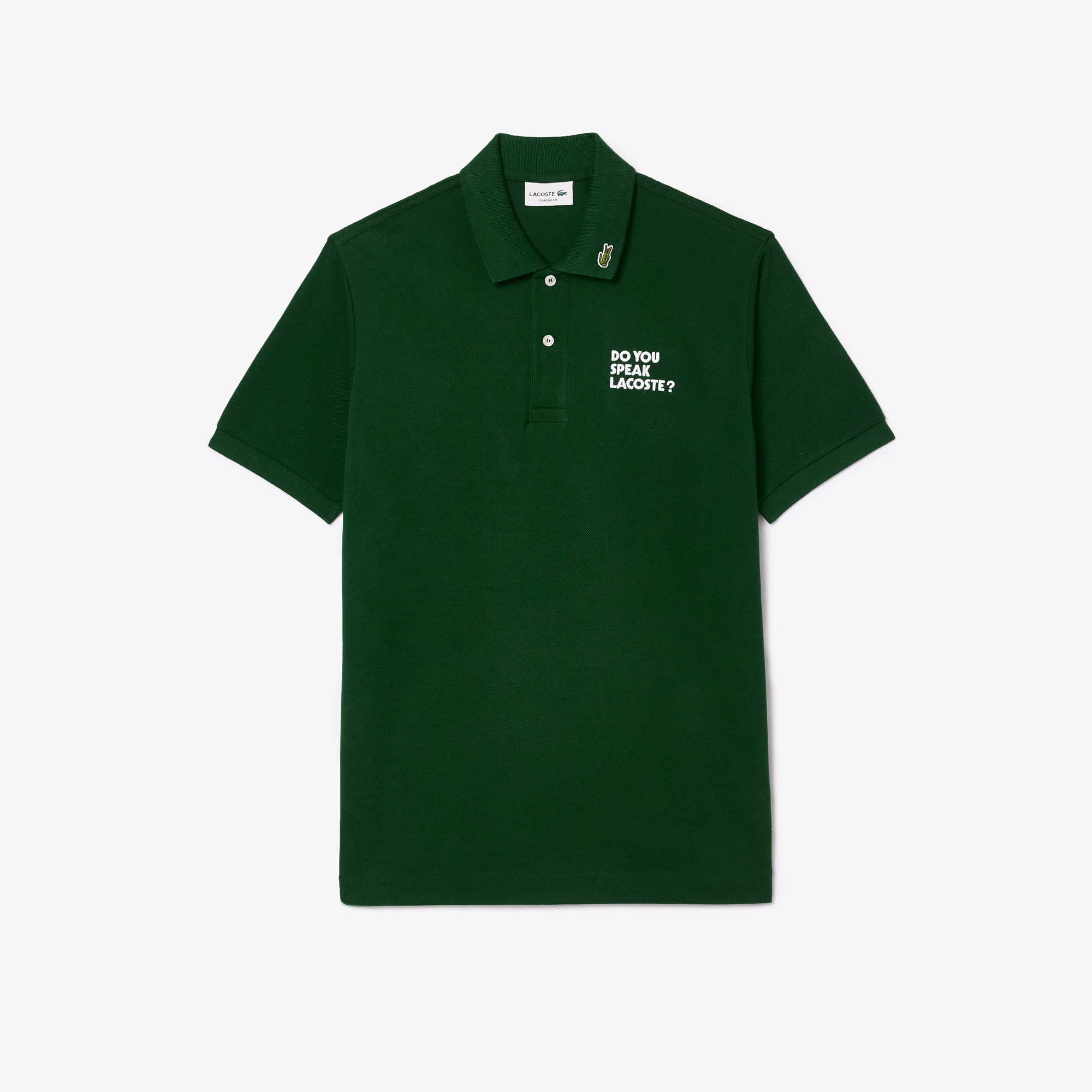 Lacoste L.12.12 Erkek Classic Fit Organik Pamuk Yeşil Polo