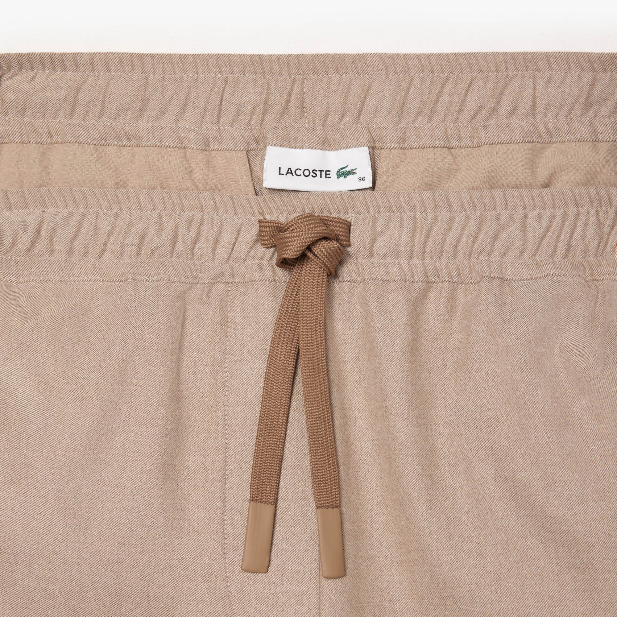 Lacoste Kadın Wide Fit Bej Pantolon