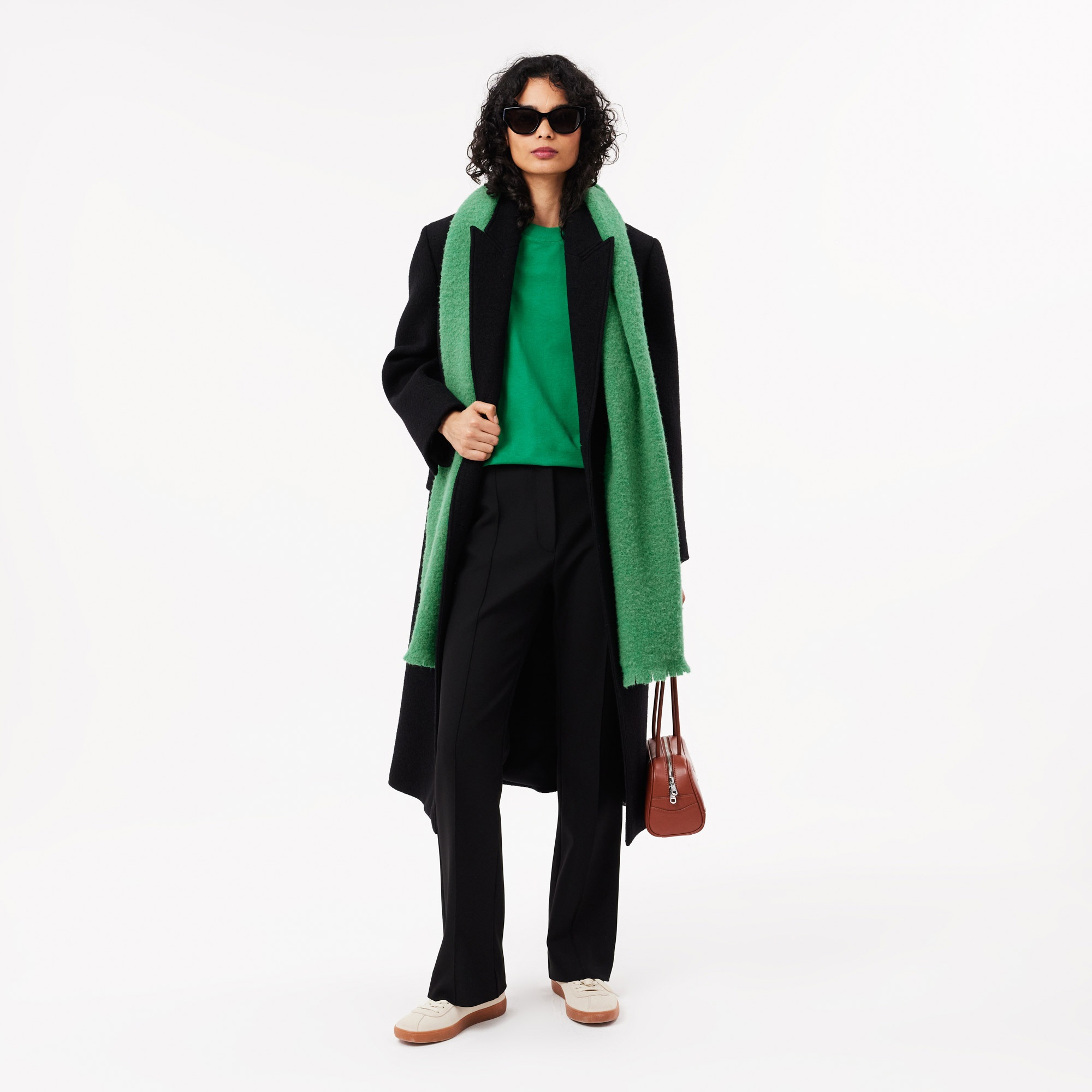 Lacoste Unisex Loose Fit Bisiklet Yaka Organik Pamuk Yeşil T-Shirt