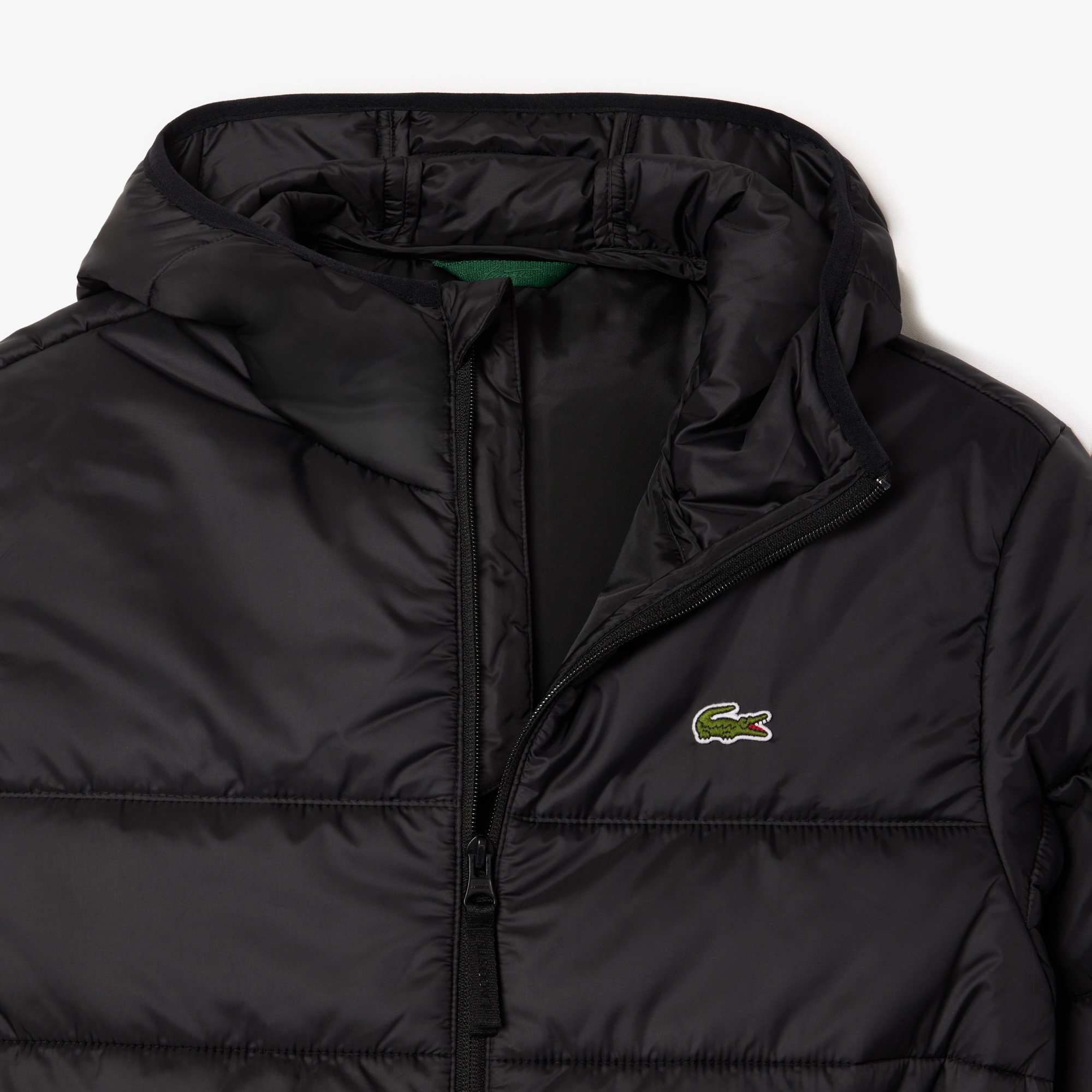 Lacoste Erkek Regular Fit Kapüşonlu Siyah Mont